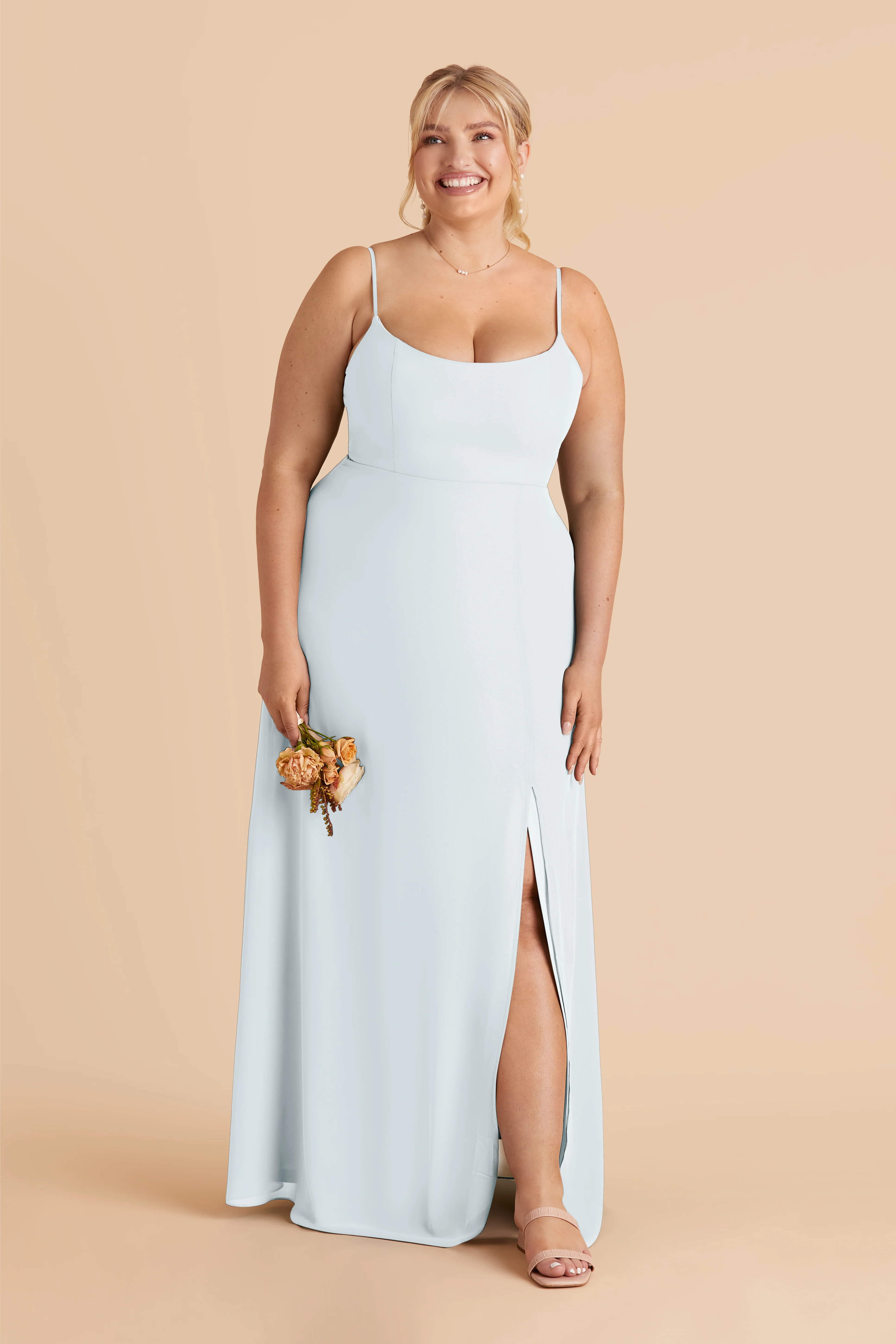 Amy Chiffon Dress - Mist Blue - Image 2