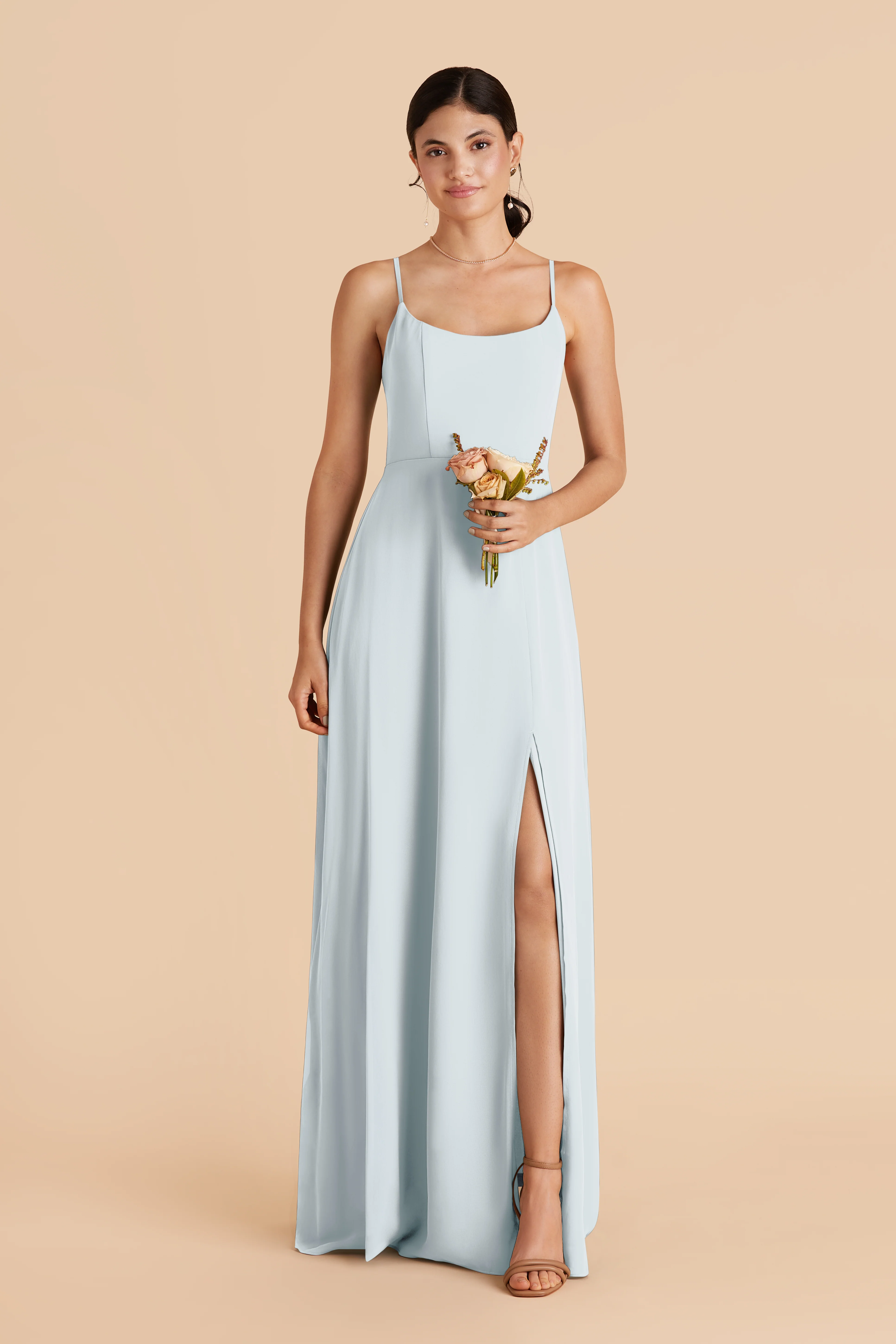 Amy Chiffon Dress - Mist Blue - Image 3