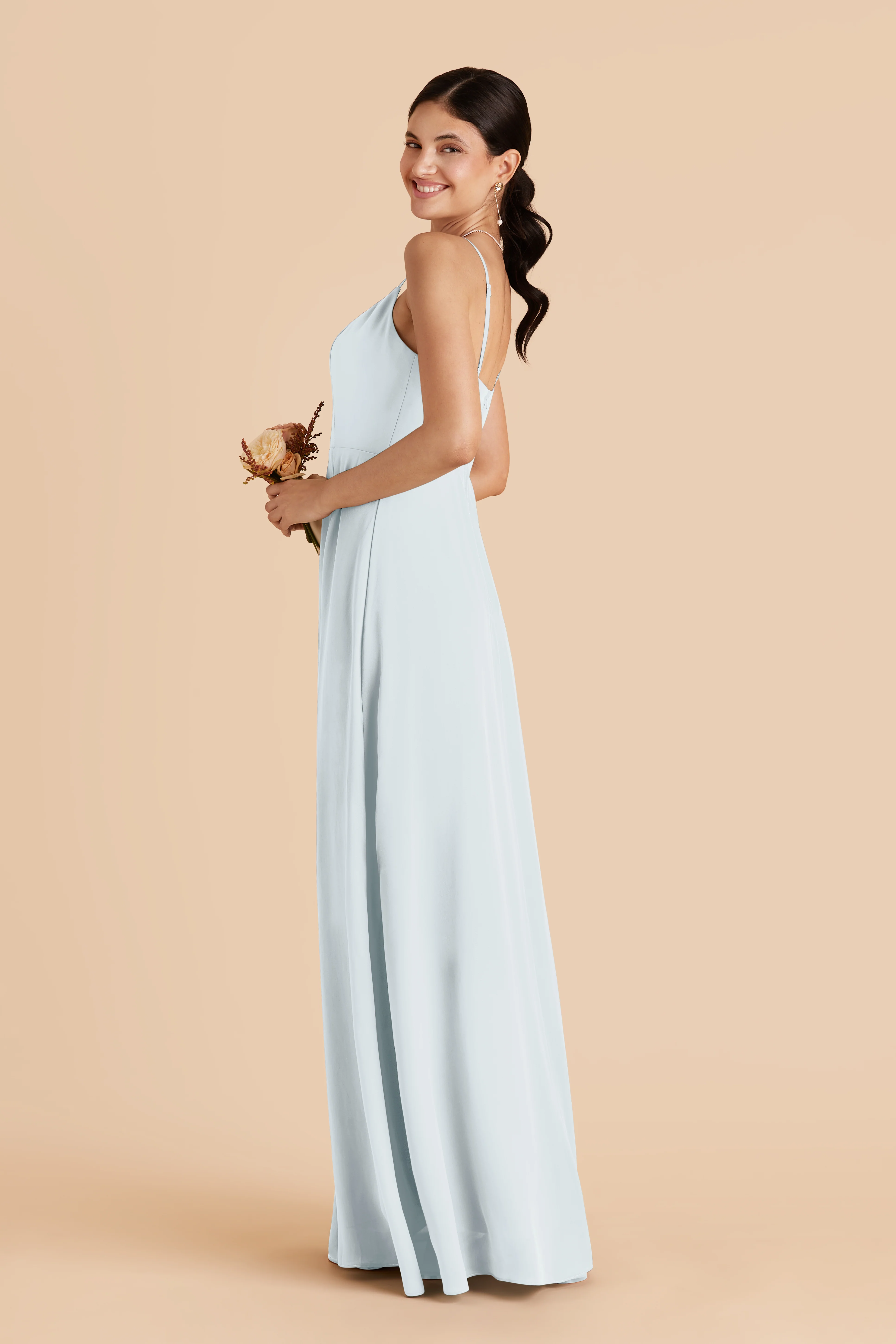 Amy Chiffon Dress - Mist Blue - Image 4