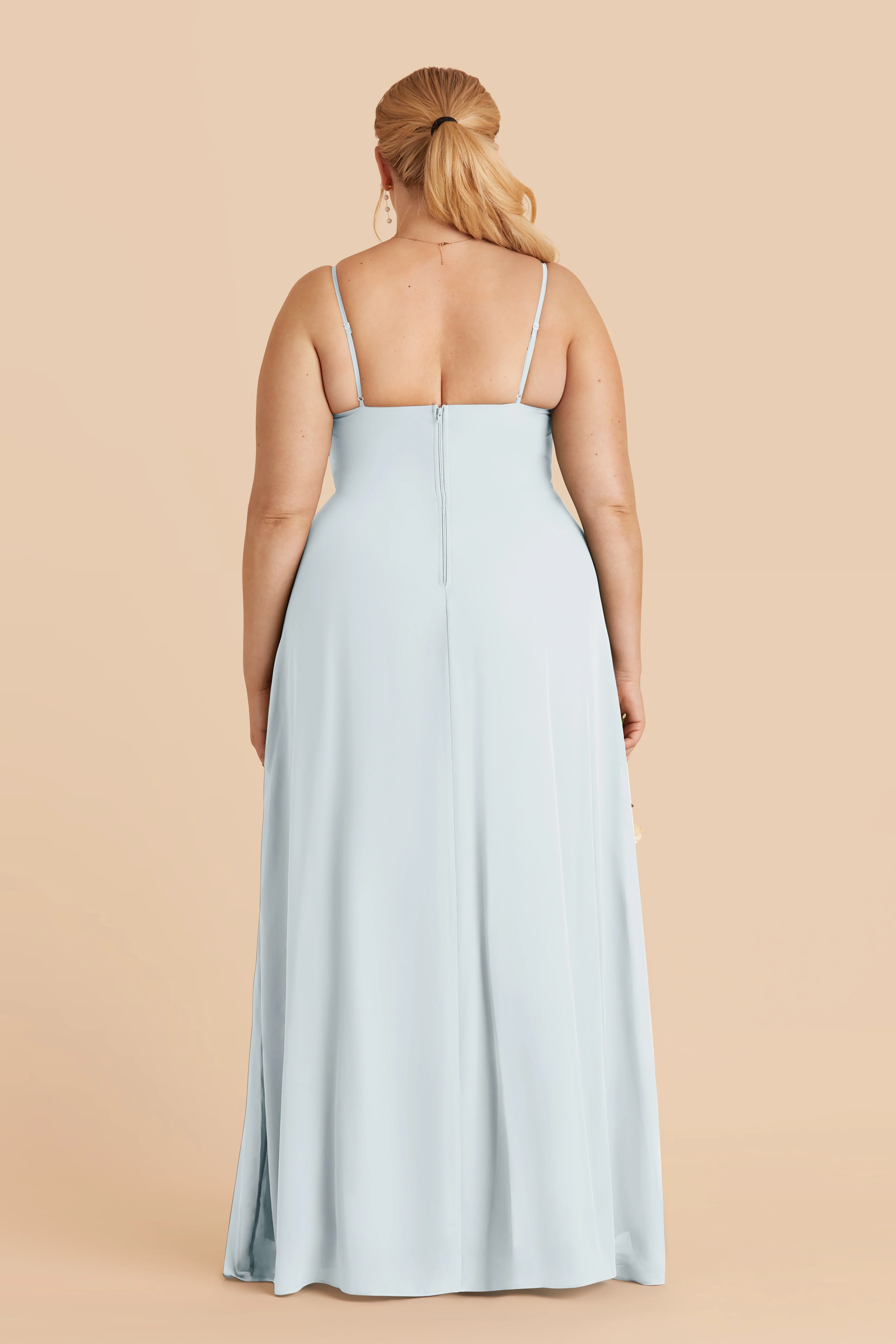 Amy Chiffon Dress - Mist Blue - Image 7