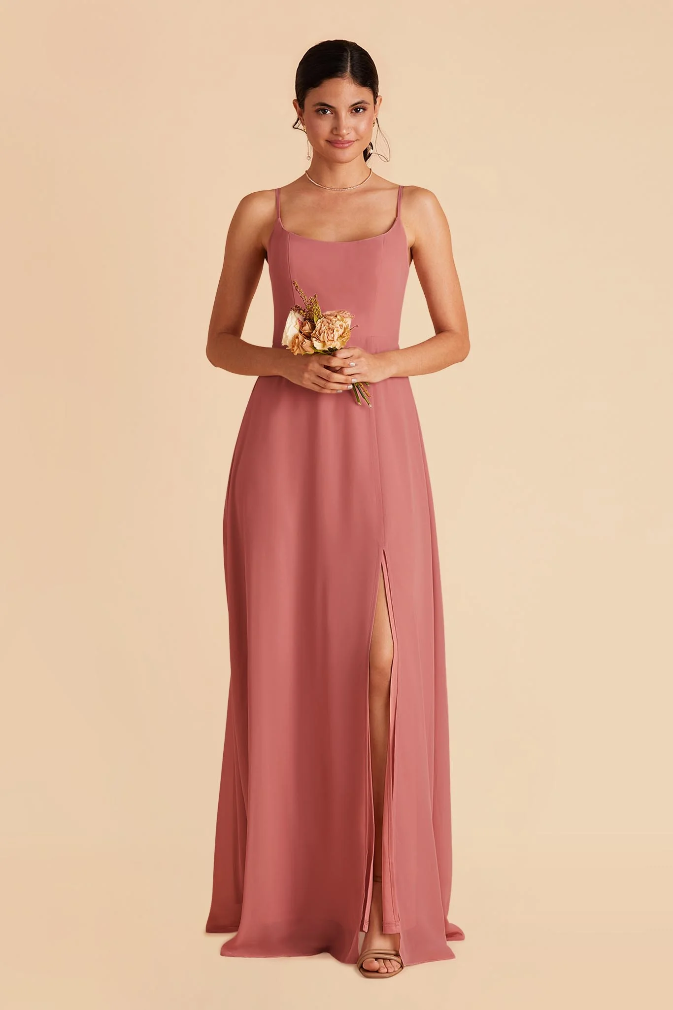 Amy Chiffon Dress - Mulberry - Image 5