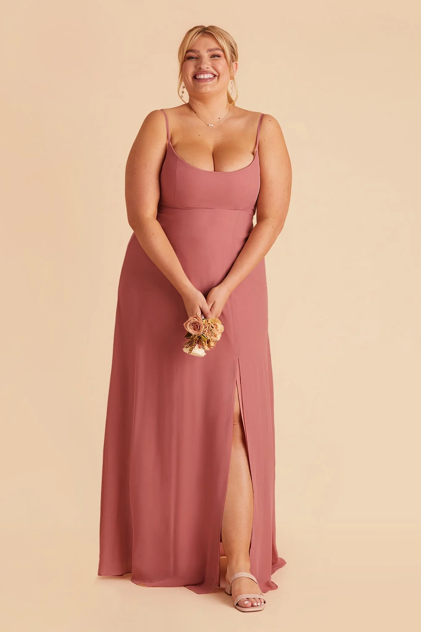Amy Chiffon Dress - Mulberry - Image 8