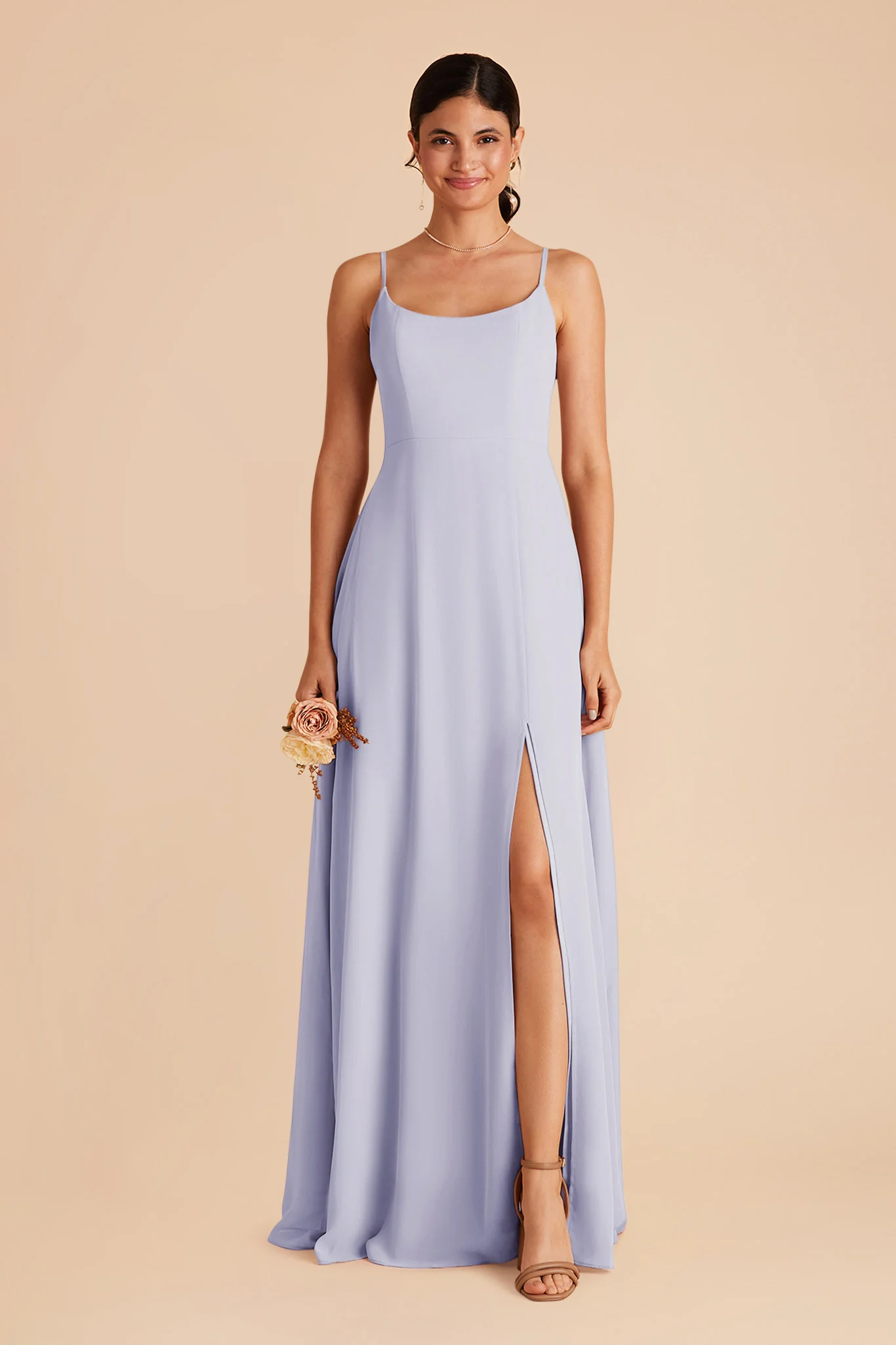 Amy Chiffon Dress - Periwinkle Blue - Image 3