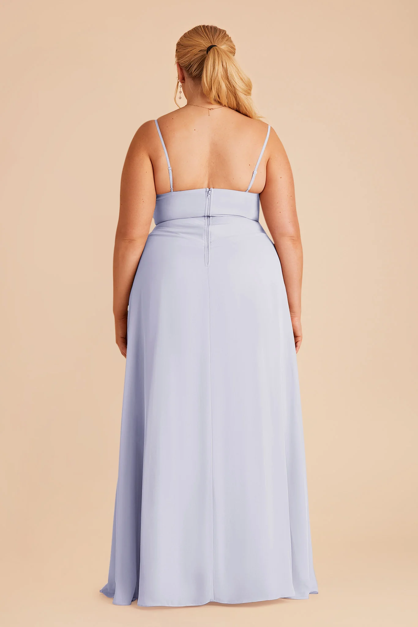Amy Chiffon Dress - Periwinkle Blue - Image 7