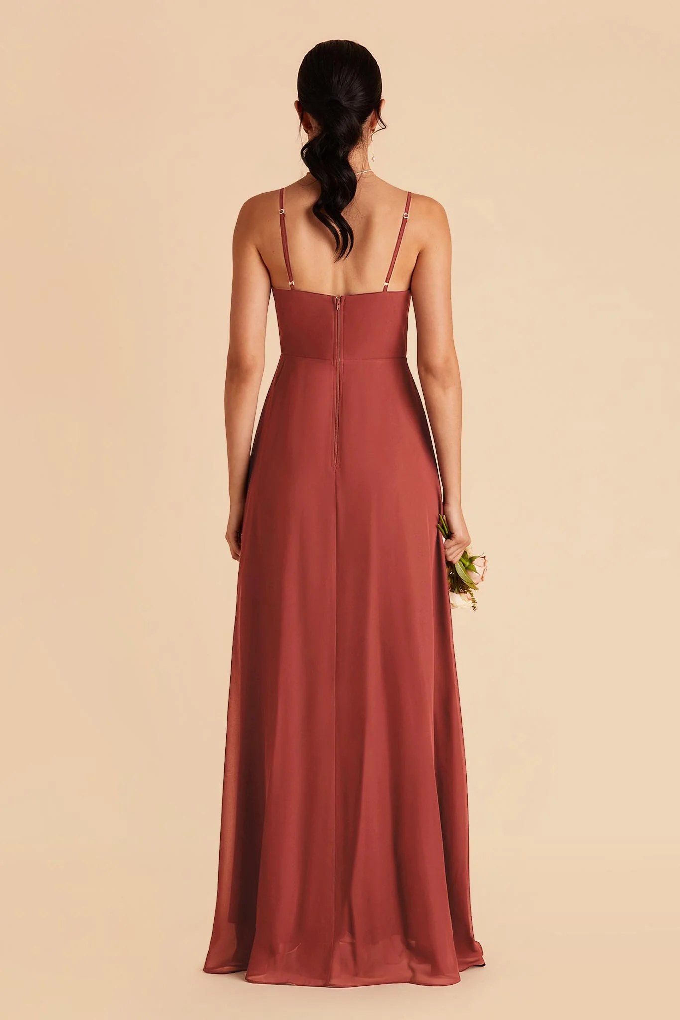 Amy Chiffon Dress - Spice - Image 3