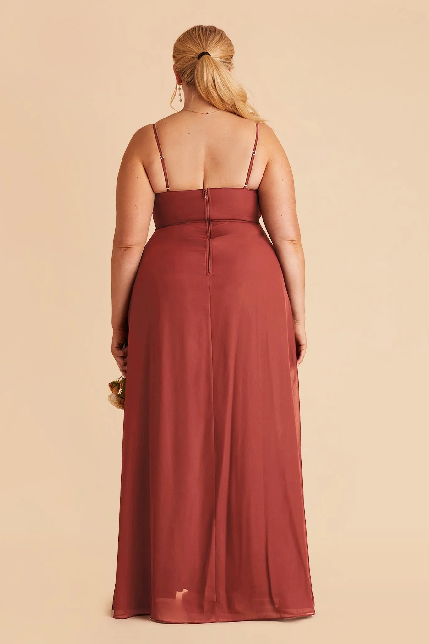Amy Chiffon Dress - Spice - Image 6