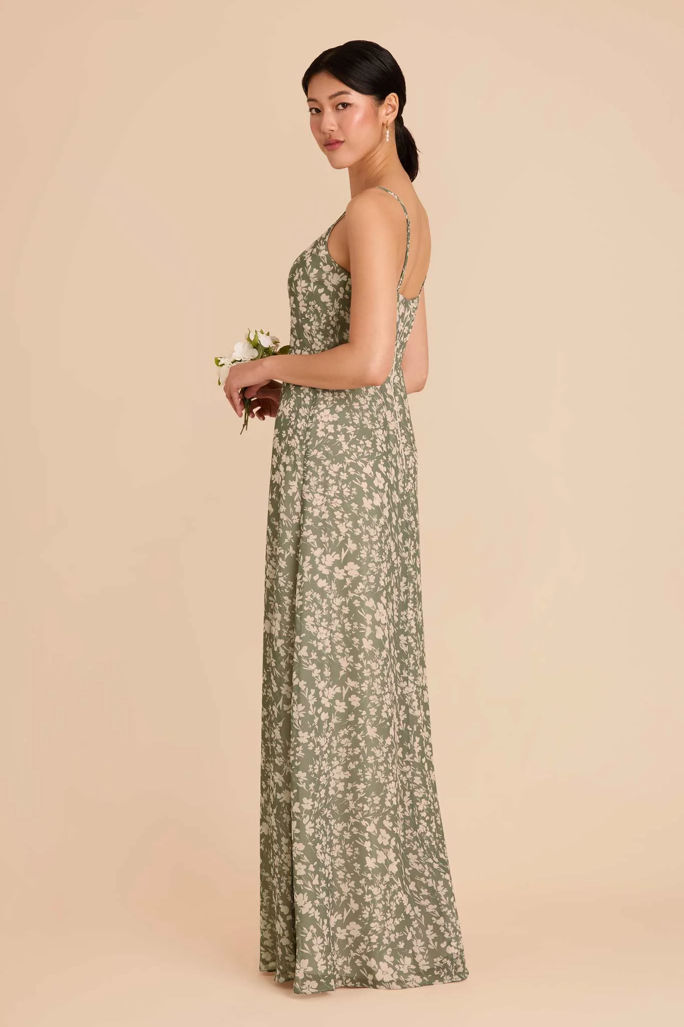 Amy Chiffon Dress - Thyme Dreamy Floral - Image 3