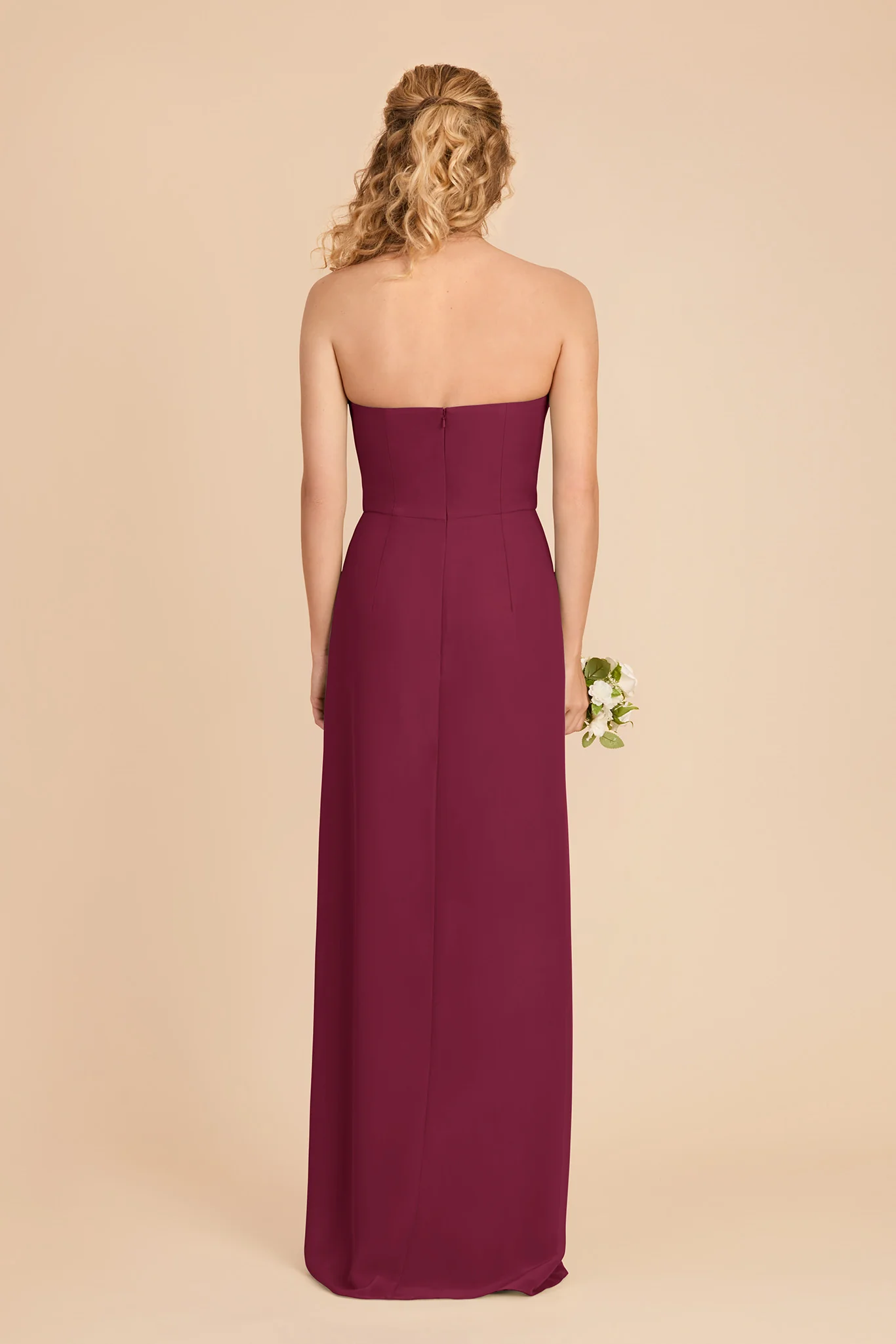 Anne Chiffon Dress - Berry - Image 5
