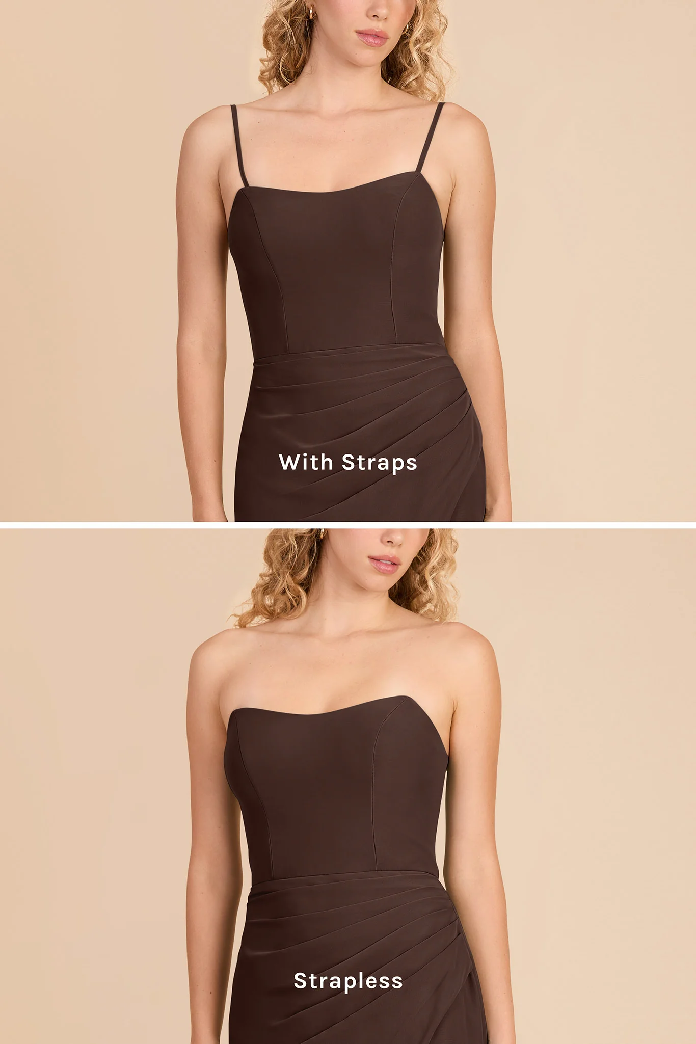 Anne Chiffon Dress - Espresso - Image 6