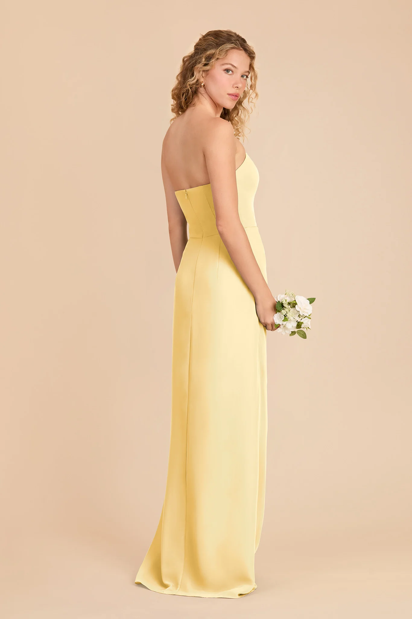 Anne Chiffon Dress - Lemon Sorbet - Image 4