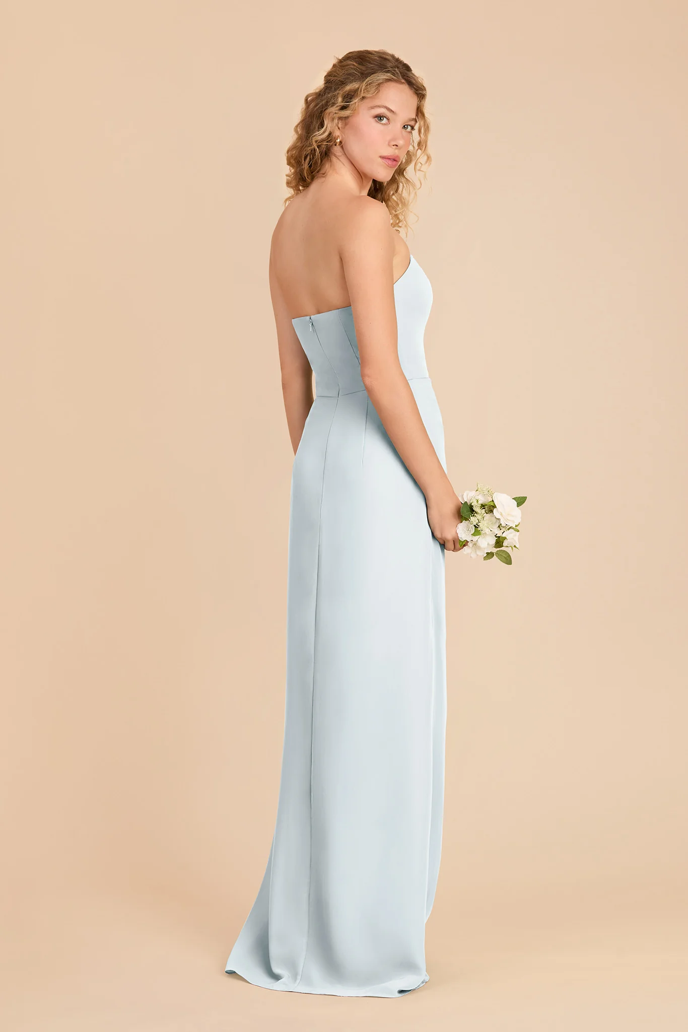Anne Chiffon Dress - Mist Blue - Image 4