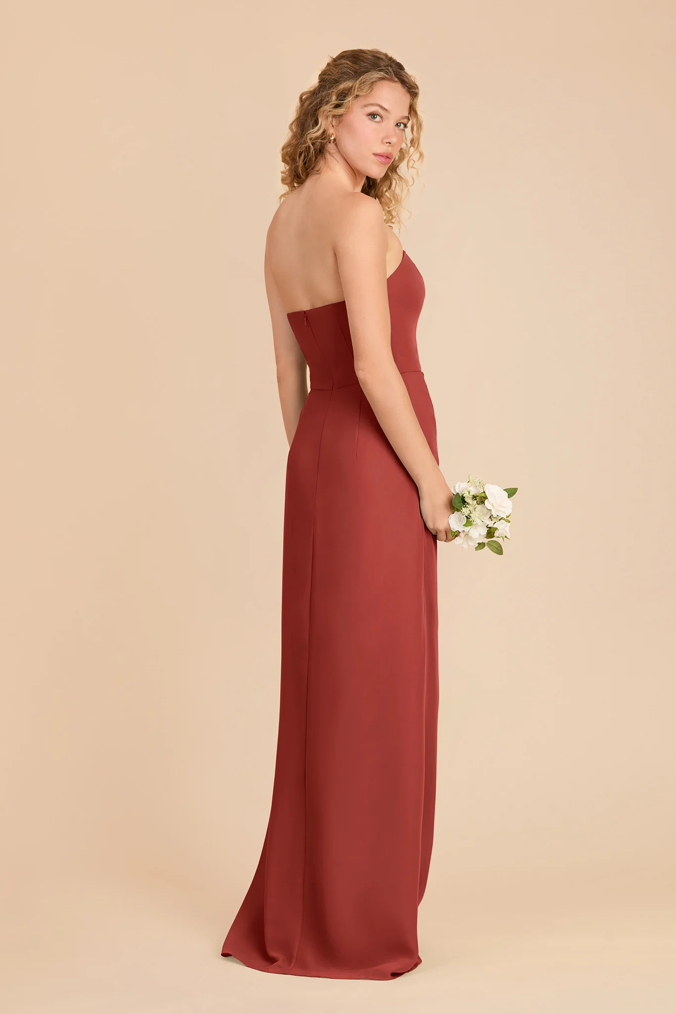 Anne Chiffon Dress - Spice - Image 4