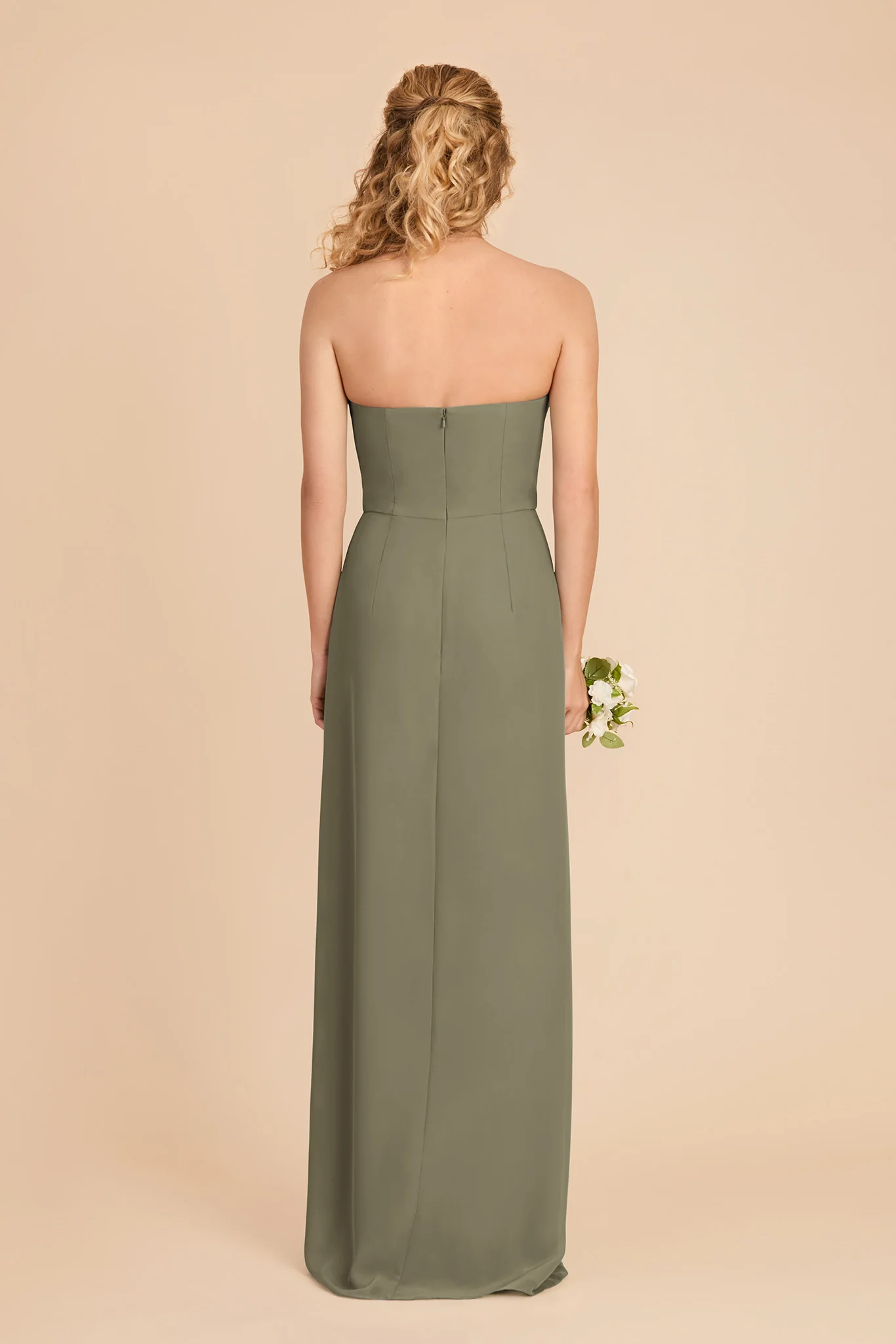 Anne Chiffon Dress - Thyme - Image 5