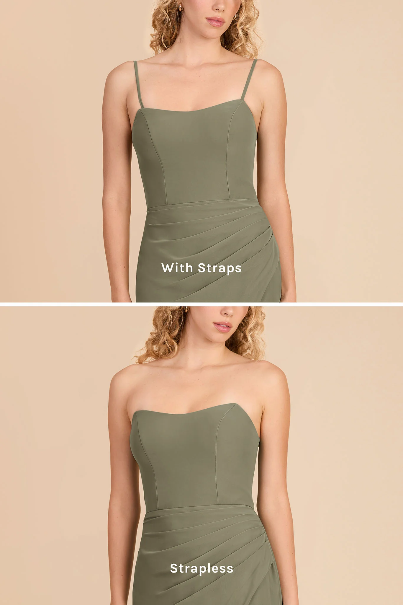 Anne Chiffon Dress - Thyme - Image 6
