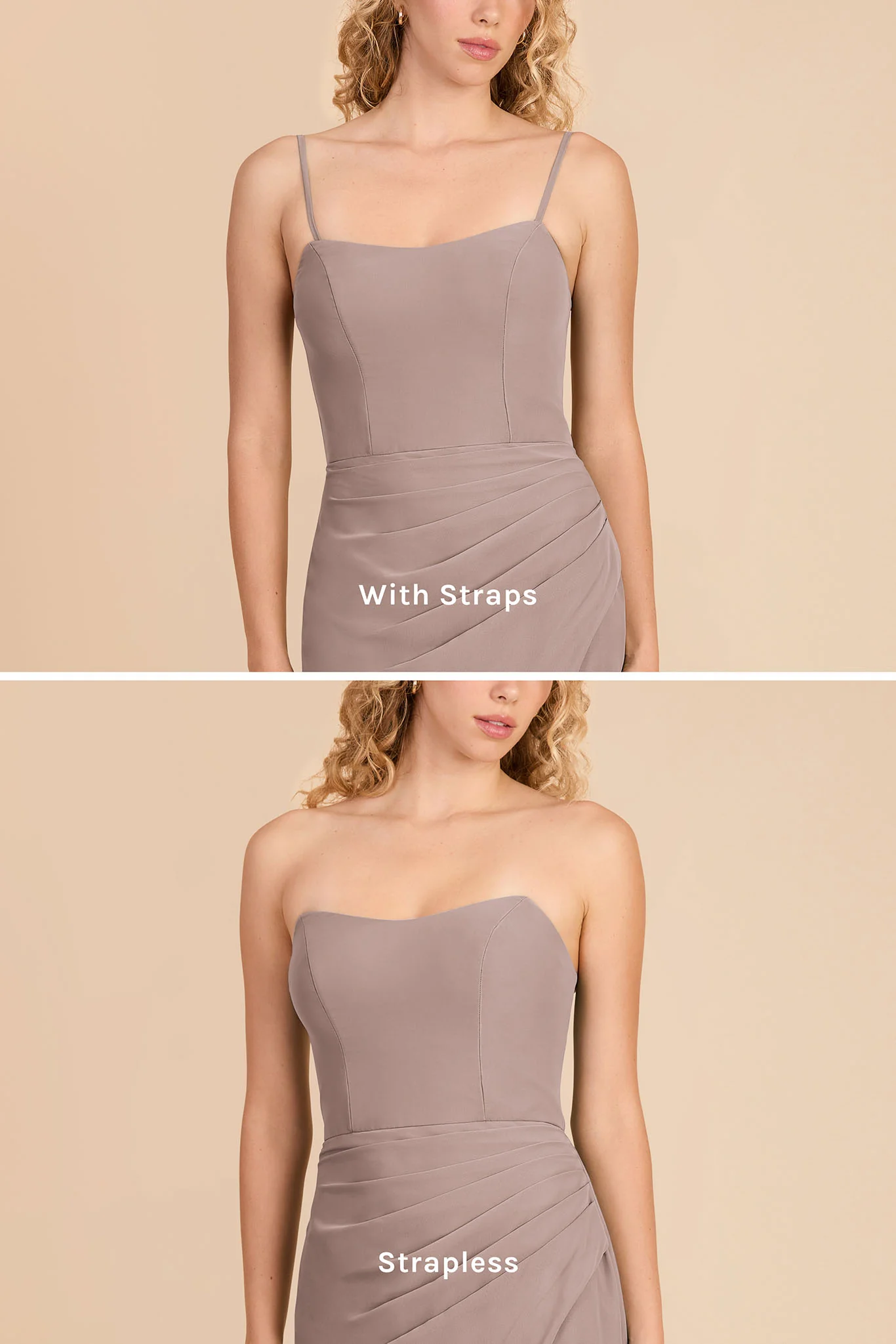 Anne Chiffon Dress - Toffee - Image 6