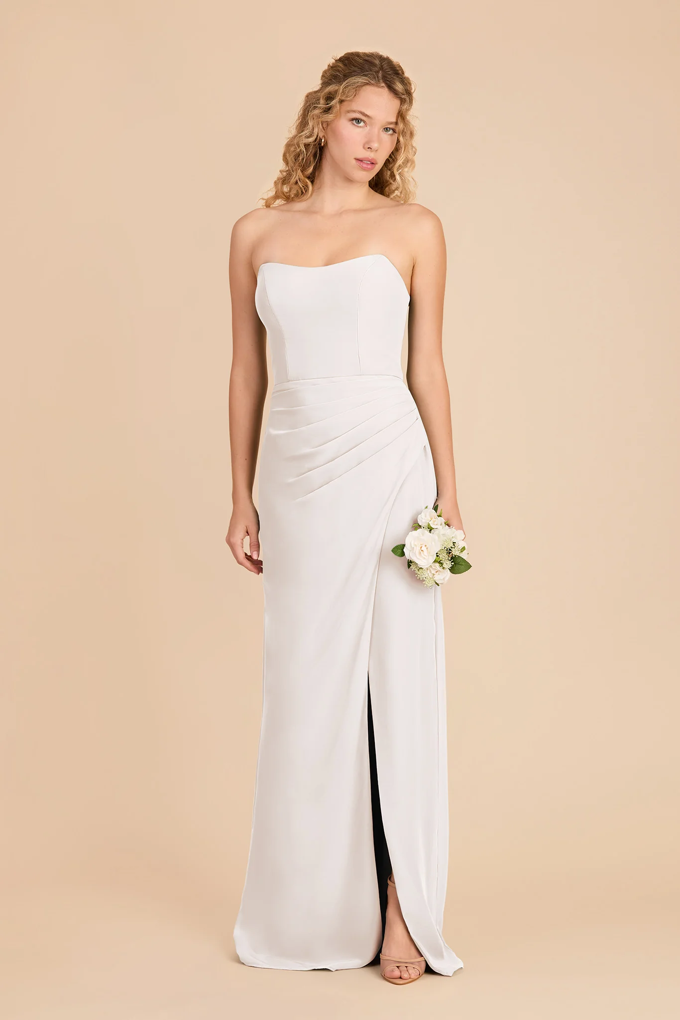 Anne Chiffon Dress - White
