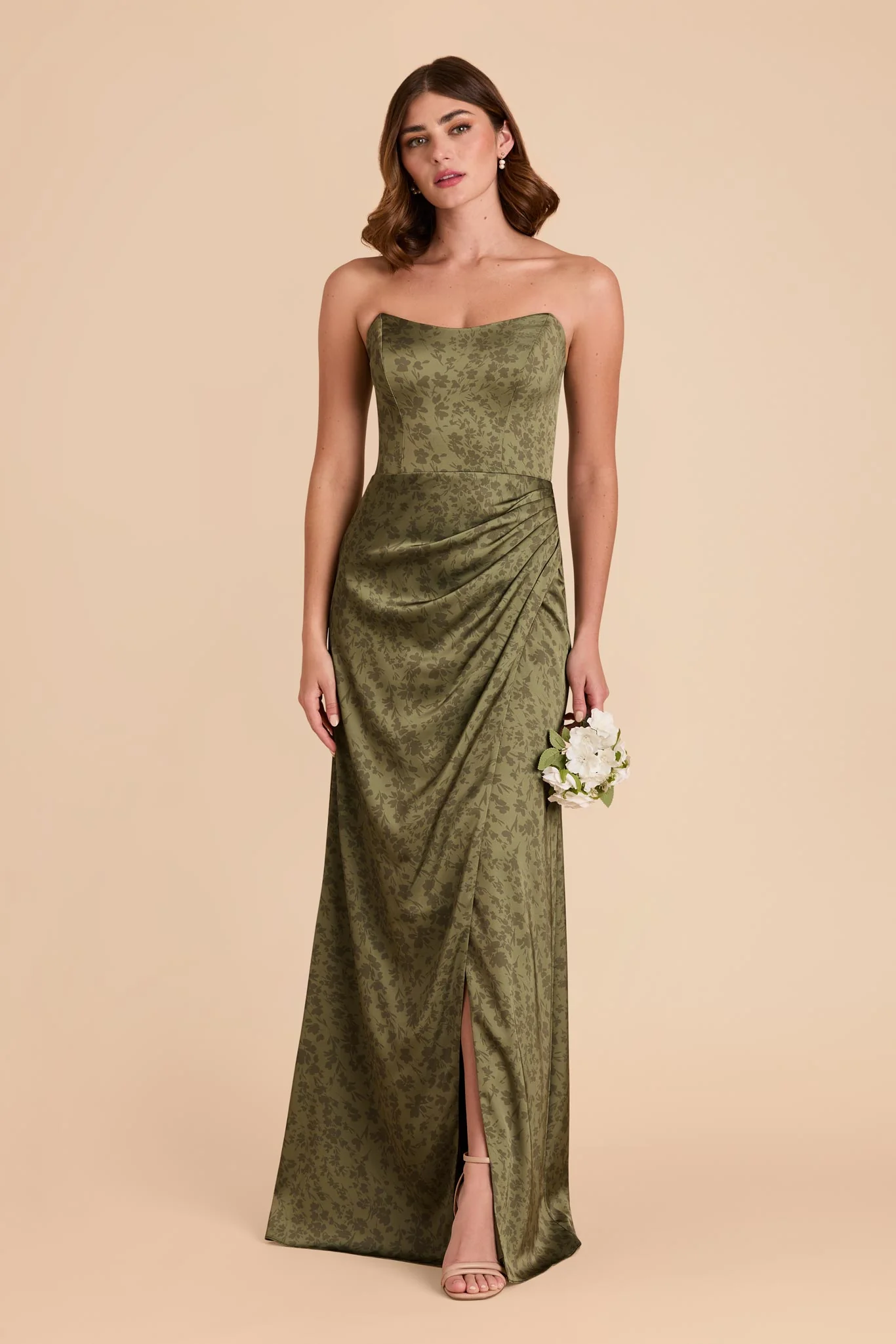 Anne Matte Satin Dress - Bright Martini Dreamy Floral - Image 3