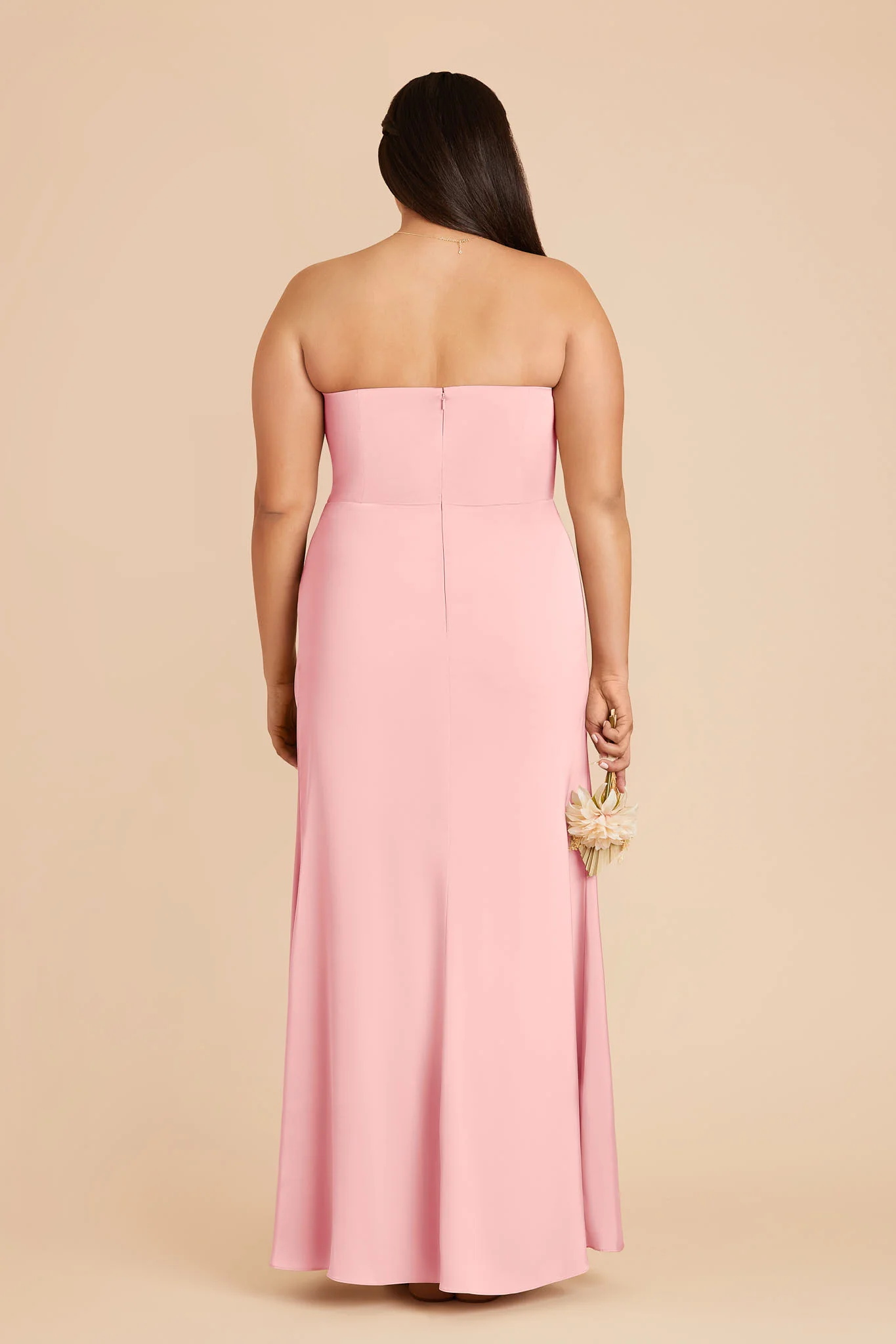 Anne Matte Satin Dress - Bubblegum Pink - Image 8