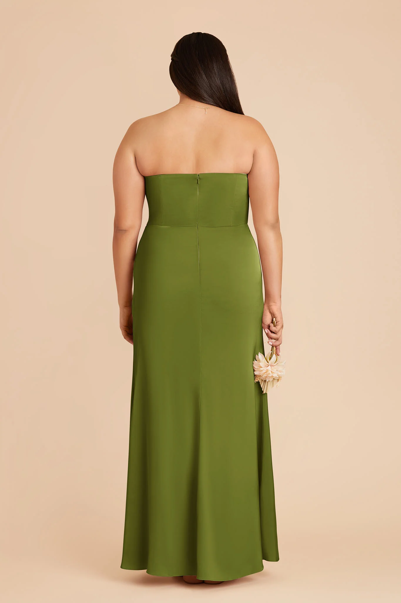 Anne Matte Satin Dress - Cactus - Image 8