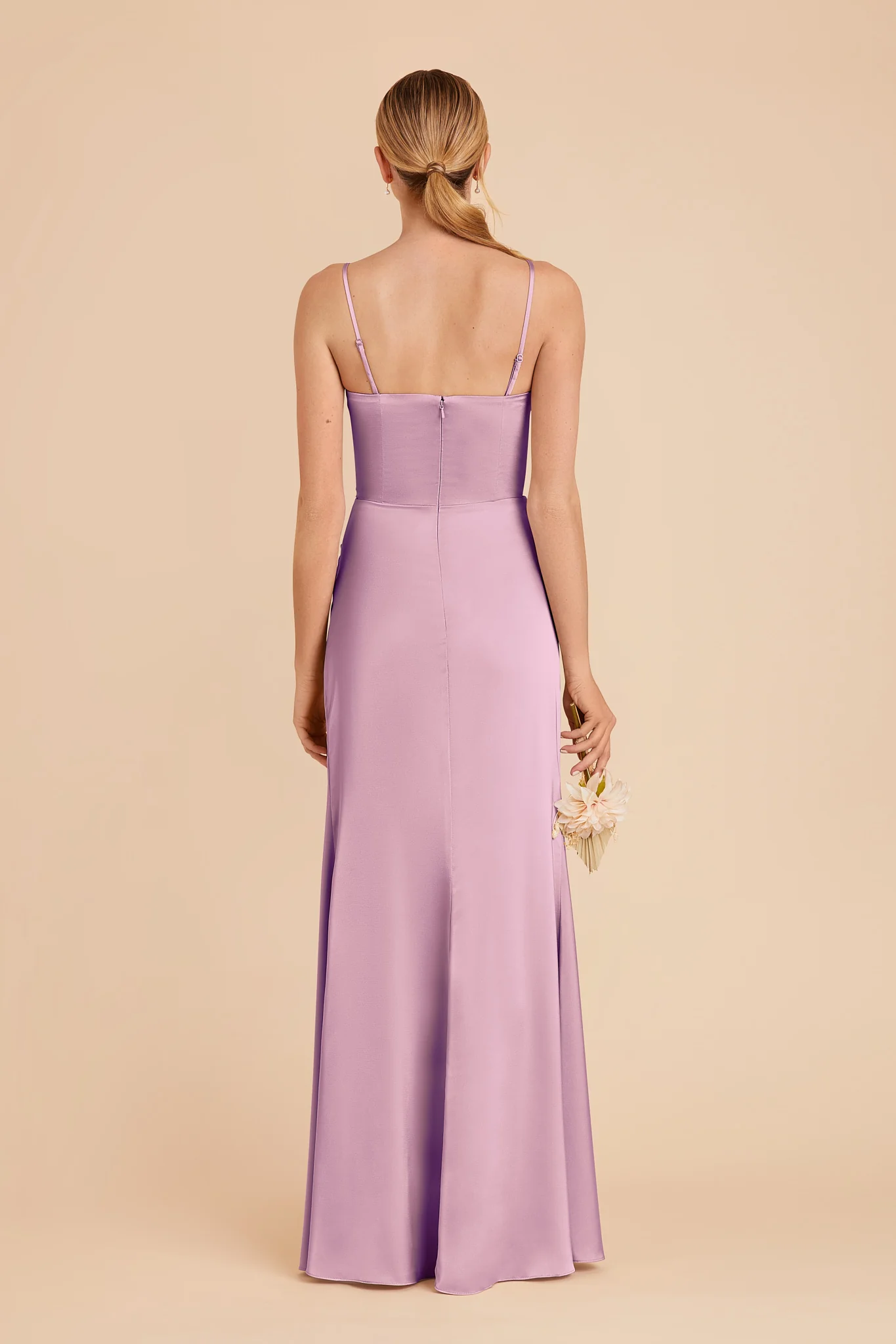 Anne Matte Satin Dress - Orchid - Image 5
