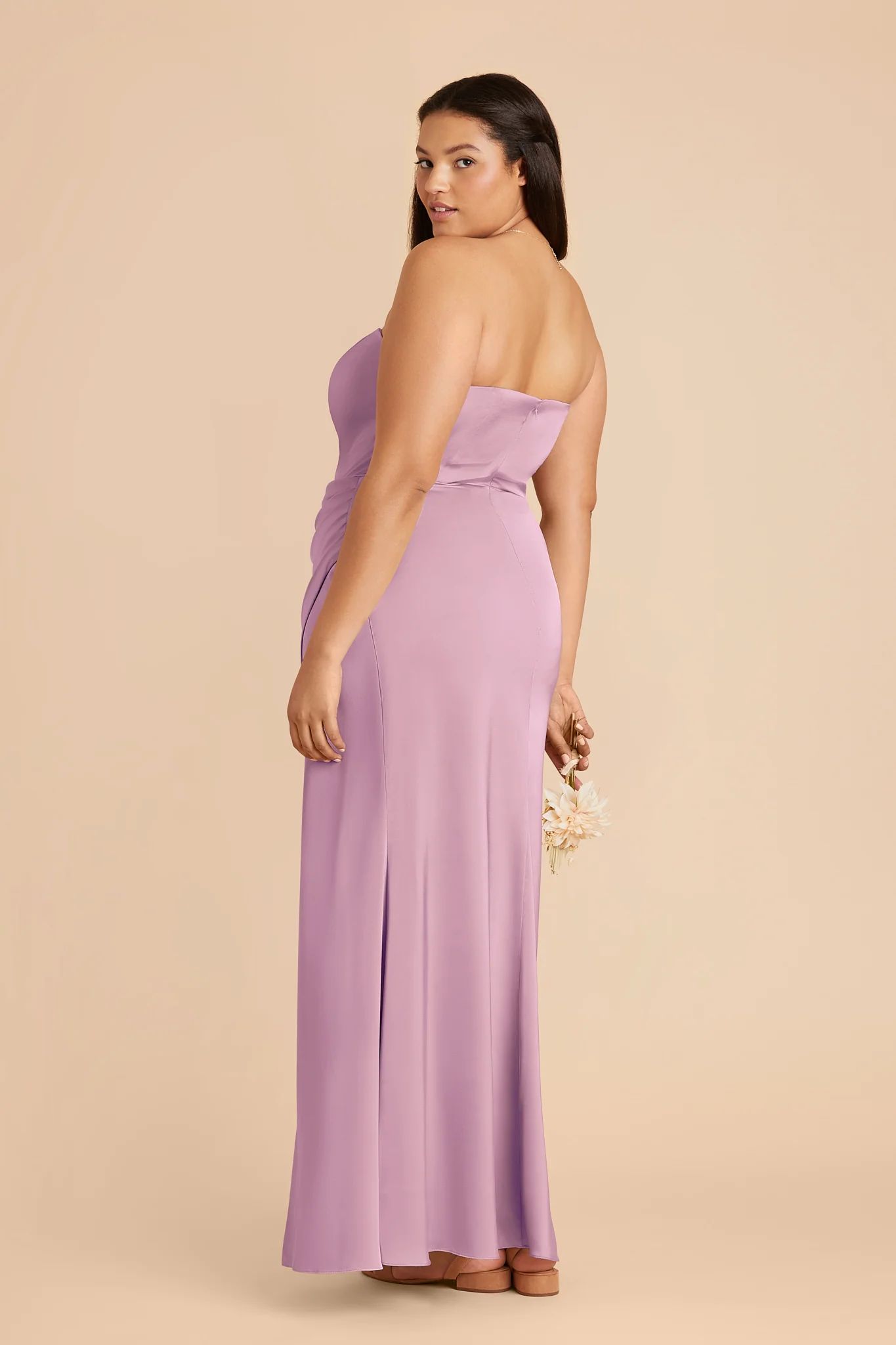 Anne Matte Satin Dress - Orchid - Image 7
