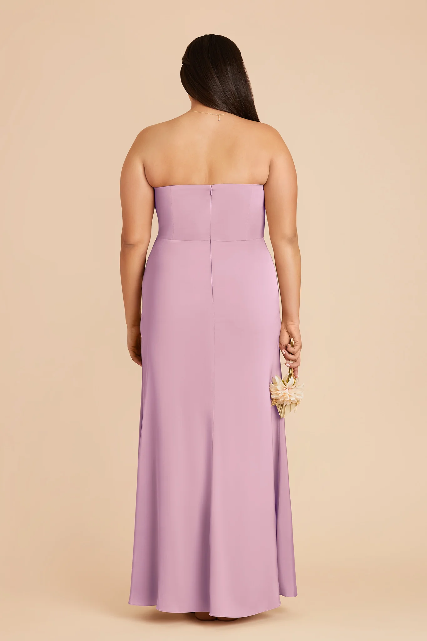 Anne Matte Satin Dress - Orchid - Image 8