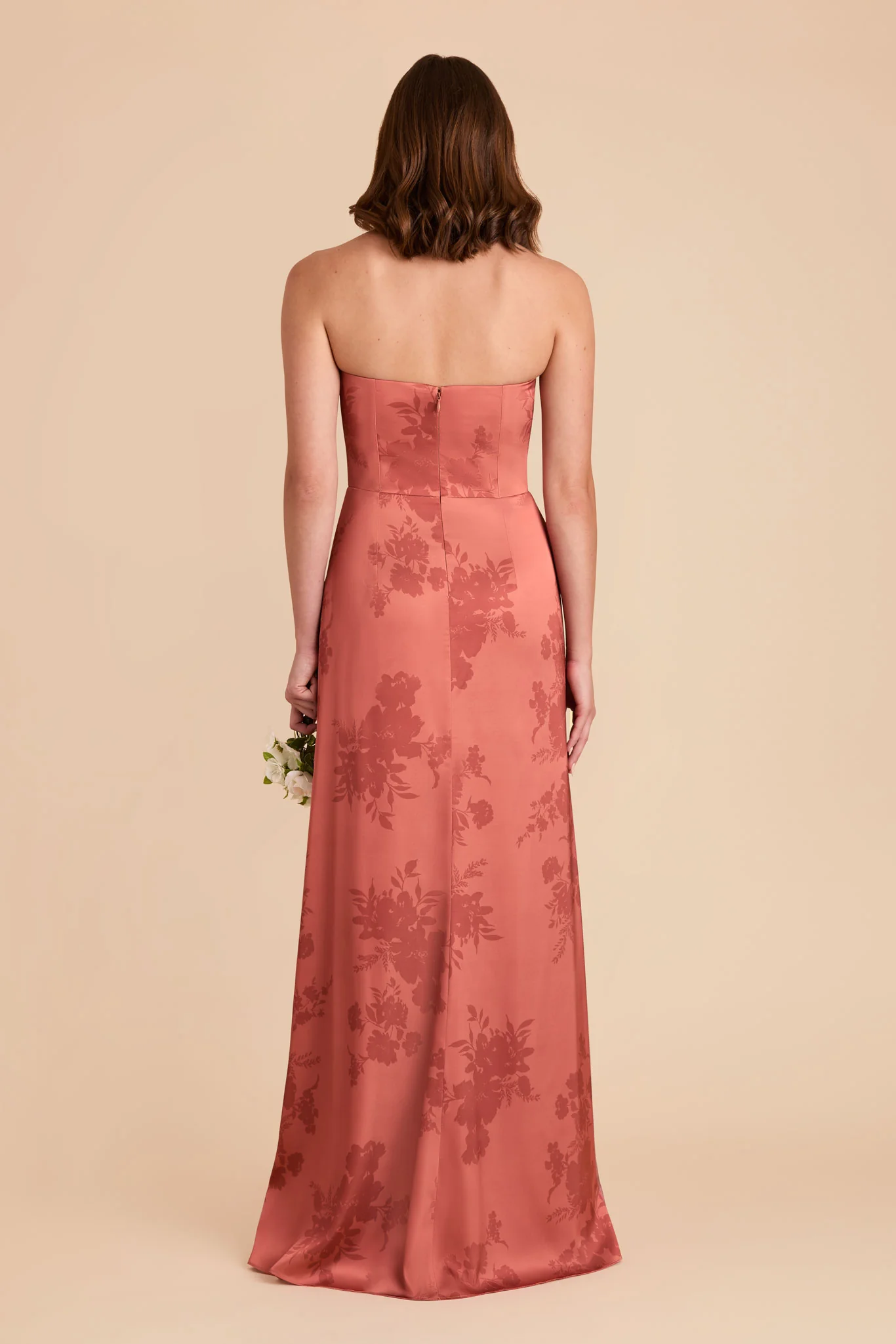 Anne Matte Satin Dress - Wild Rose Whimsical Blooms - Image 6