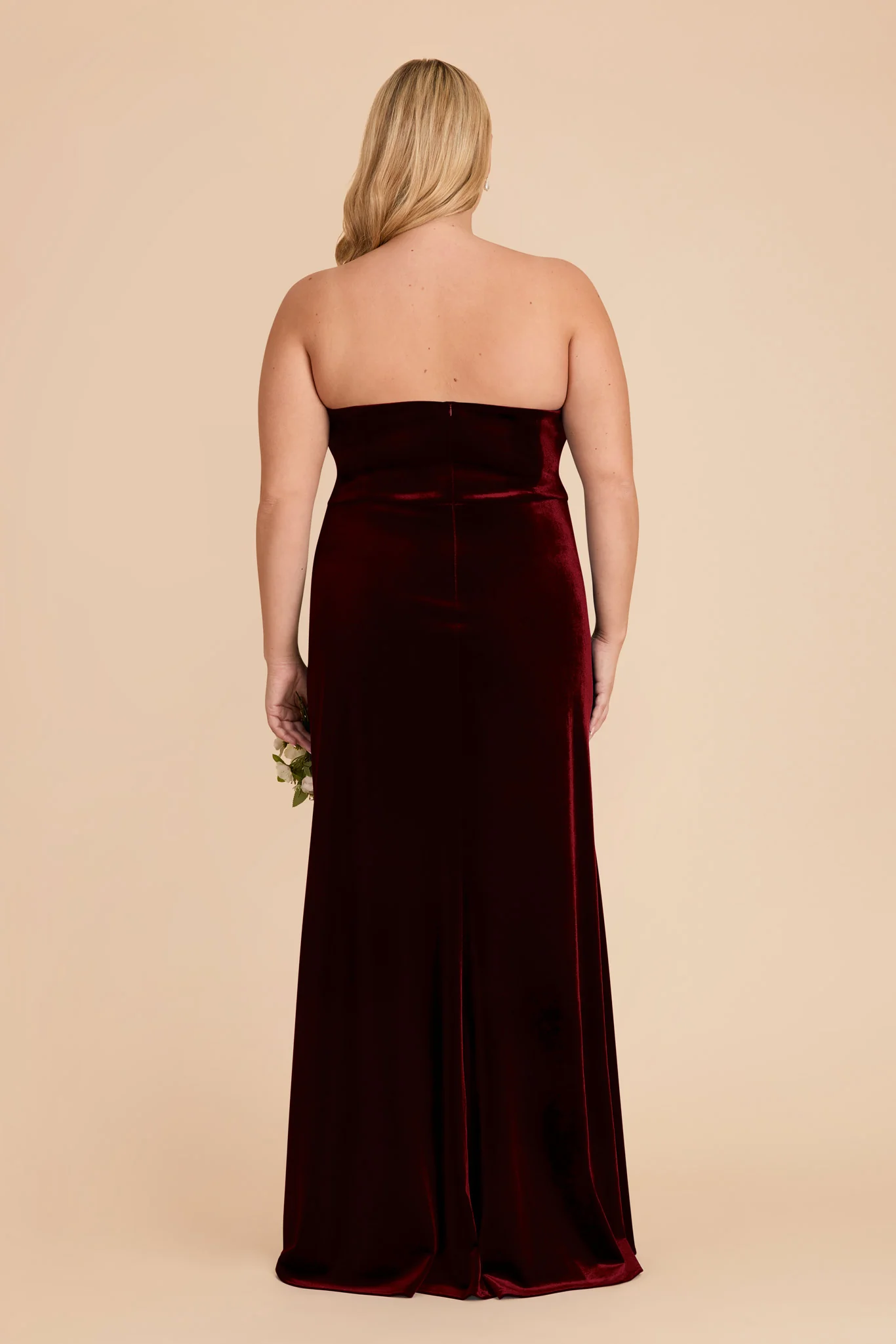 Anne Velvet Dress - Cabernet - Image 10
