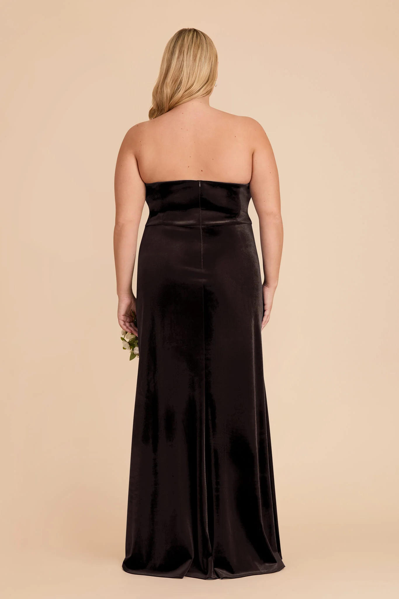 Anne Velvet Dress - Espresso - Image 10