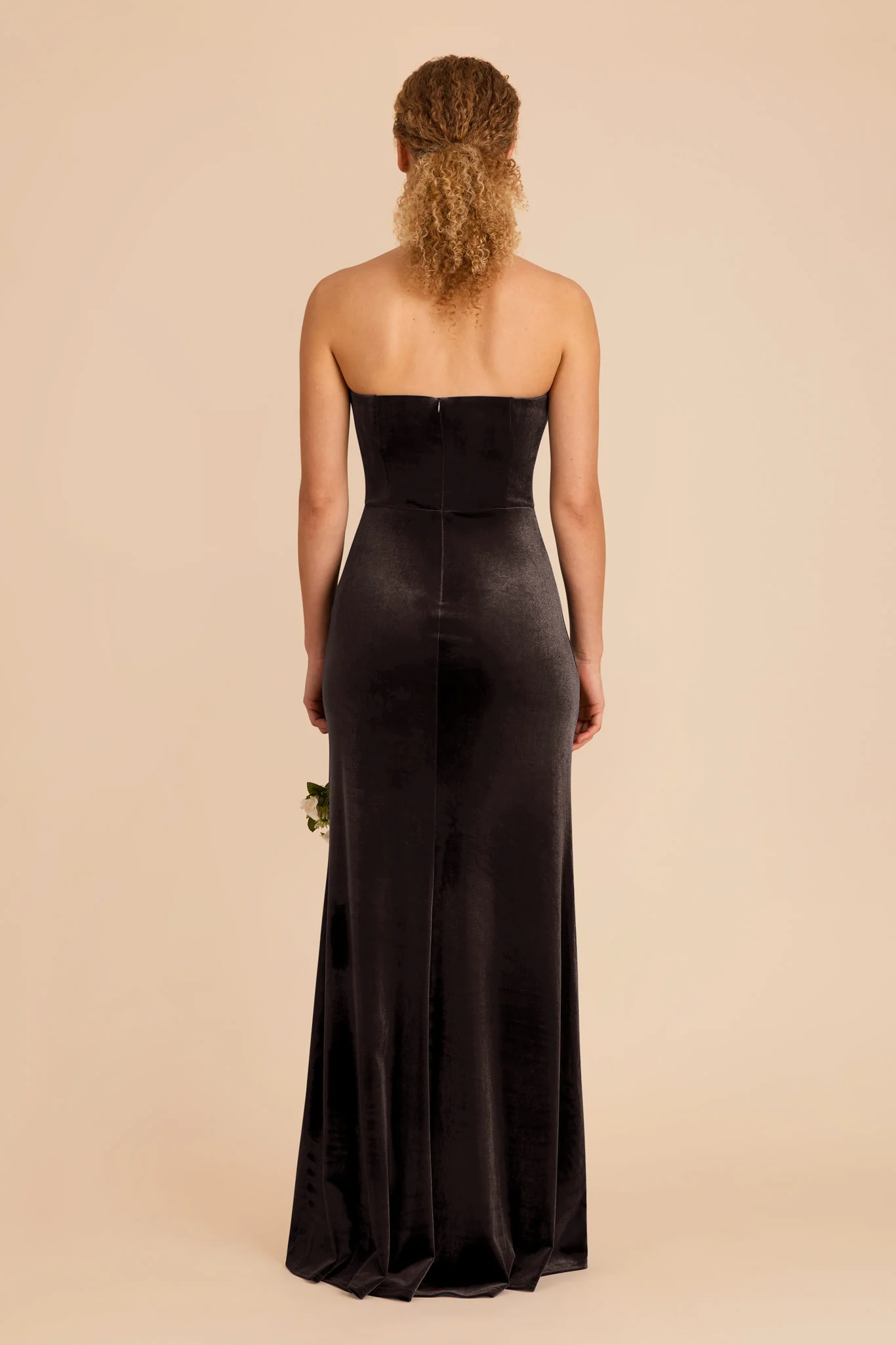 Anne Velvet Dress - Espresso - Image 6