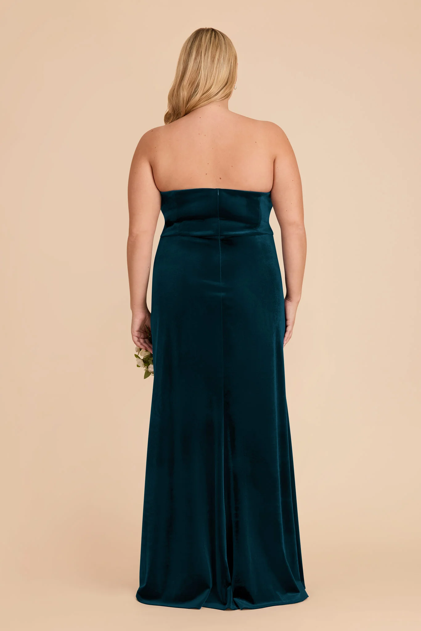 Anne Velvet Dress - Peacock - Image 10