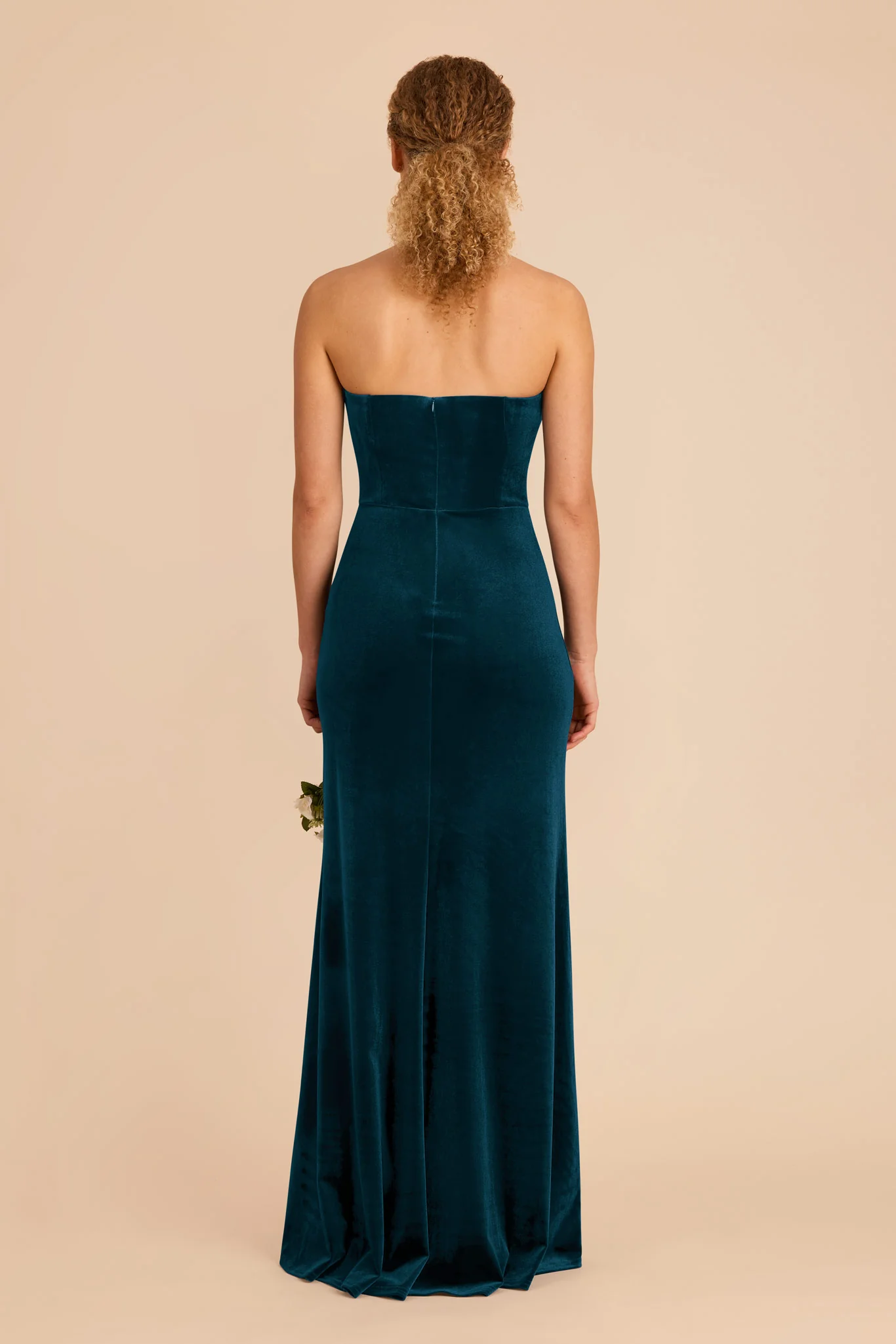 Anne Velvet Dress - Peacock - Image 6