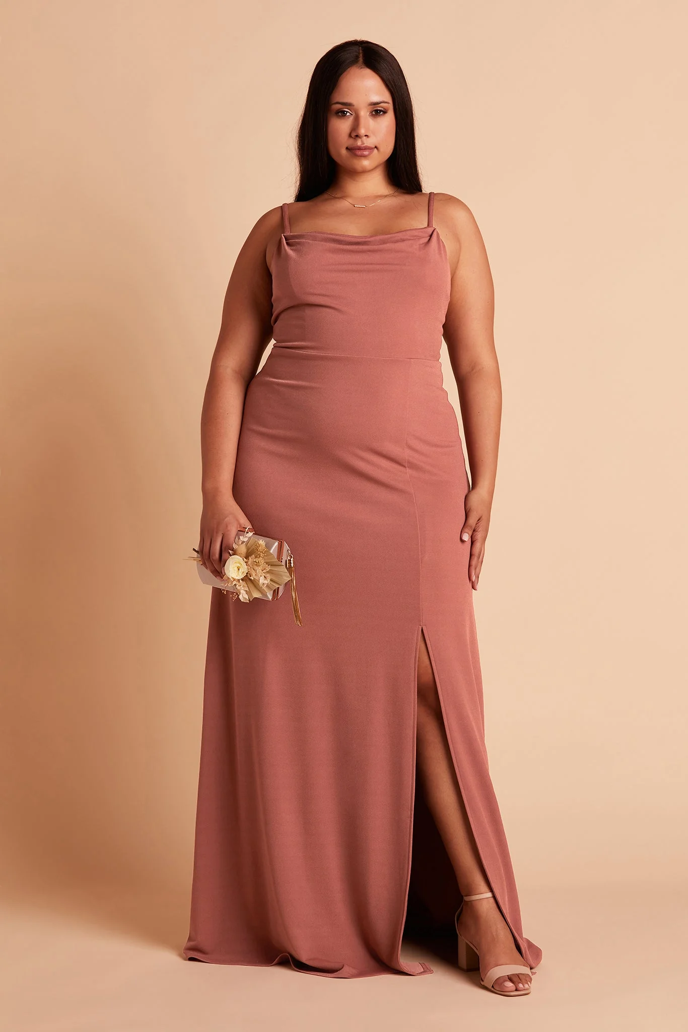 Ash Crepe Dress - Desert Rose - Image 7