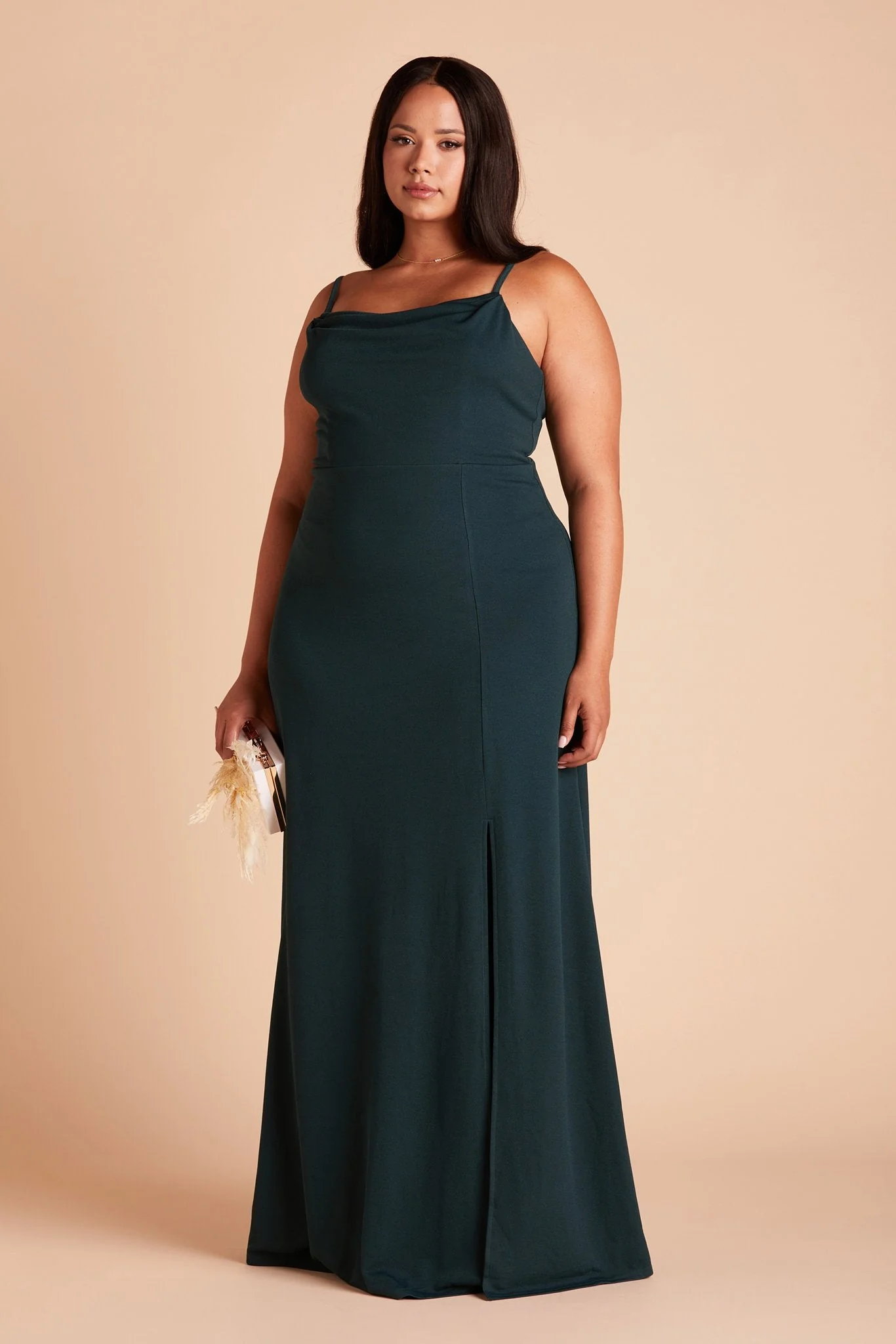 Ash Crepe Dress - Emerald - Image 11