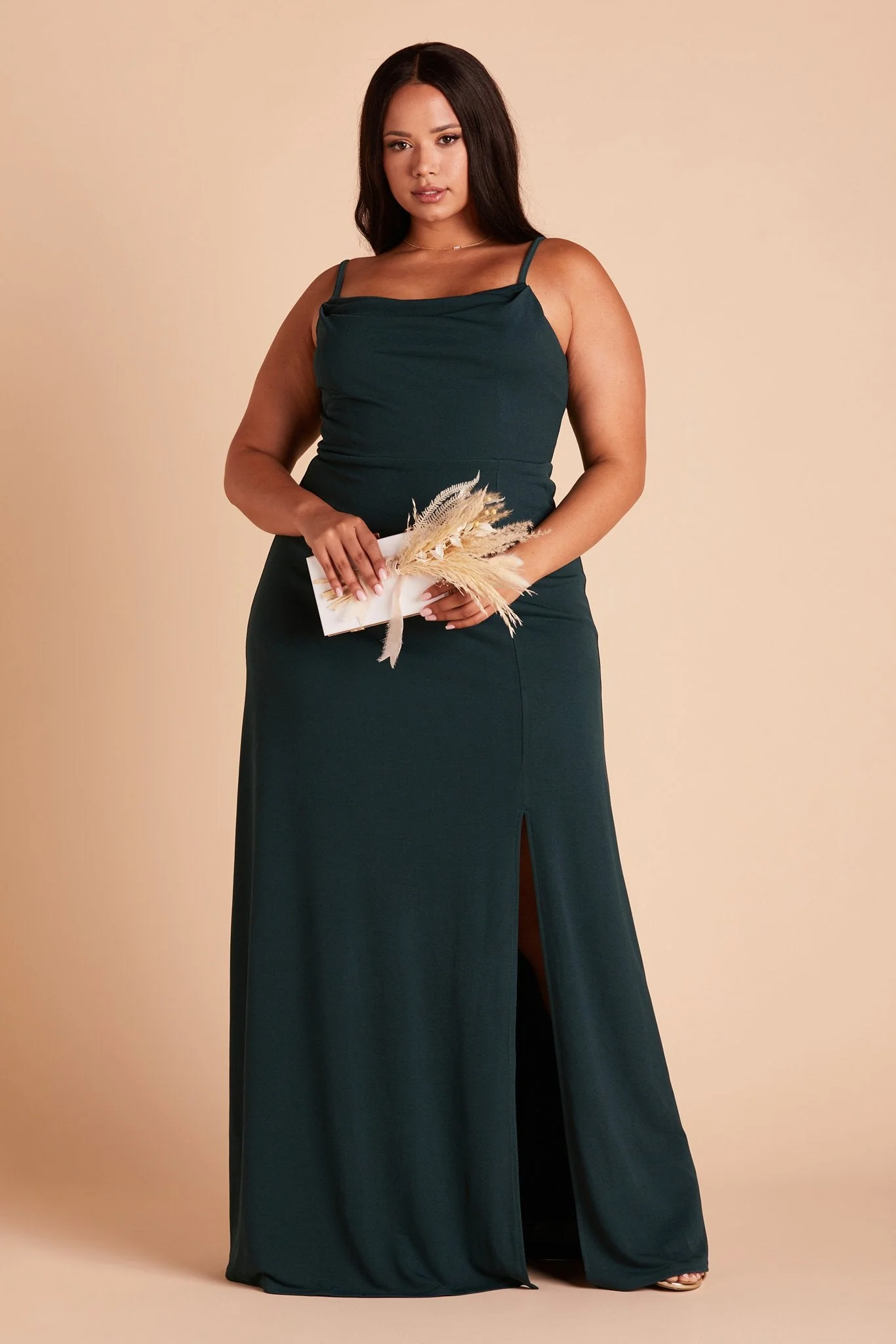 Ash Crepe Dress - Emerald - Image 12
