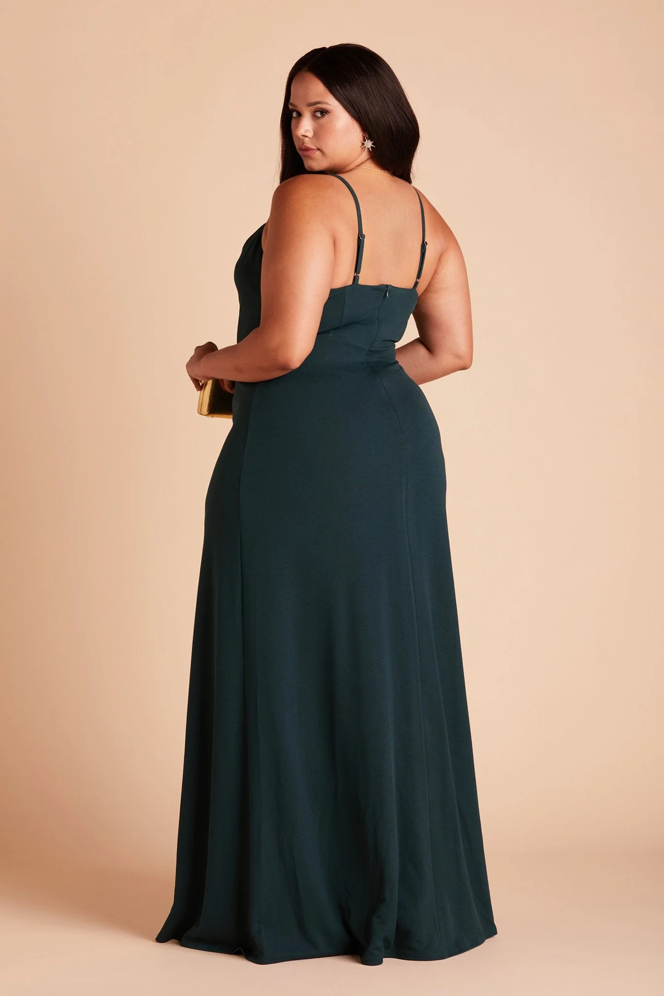 Ash Crepe Dress - Emerald - Image 14