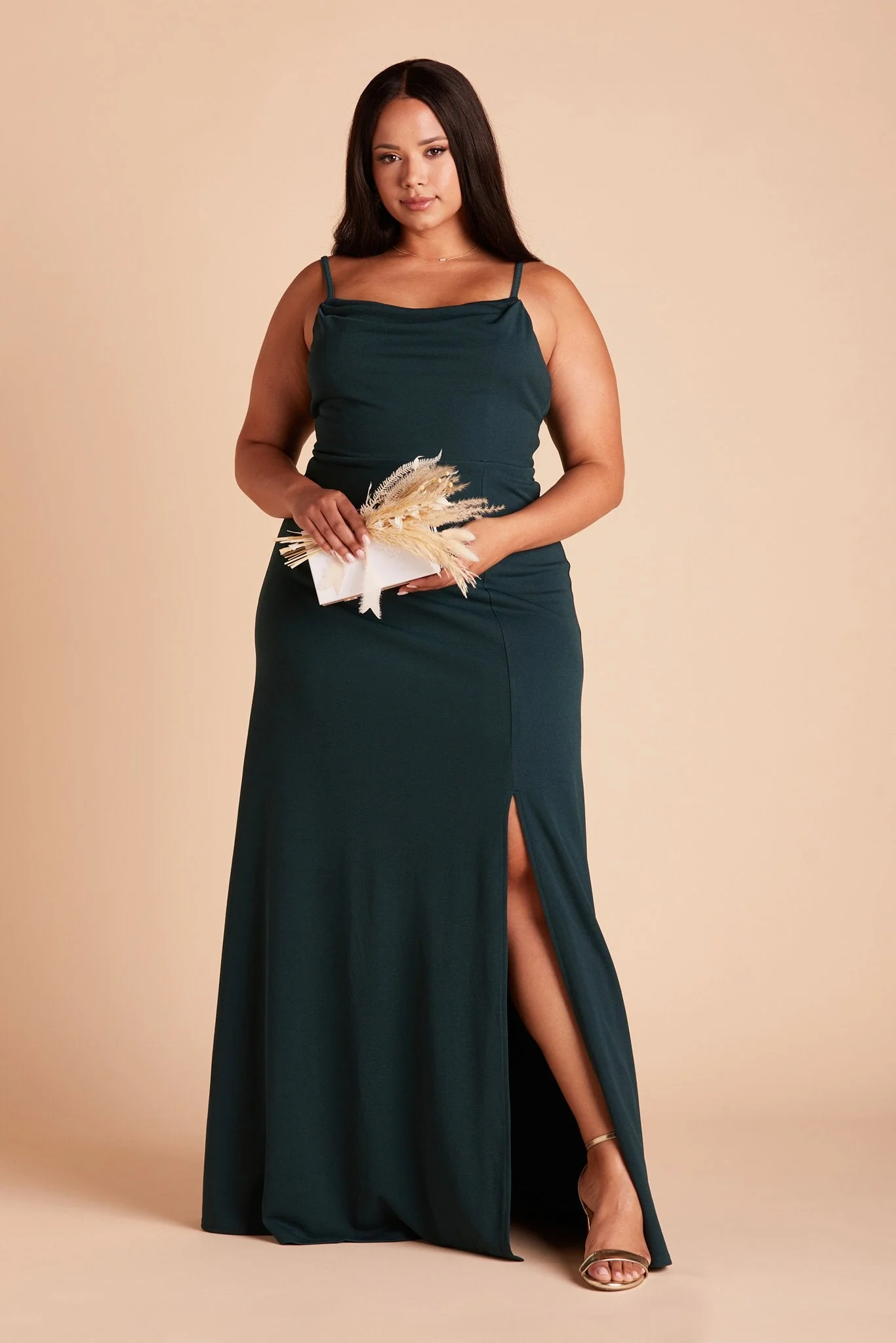 Ash Crepe Dress - Emerald - Image 2