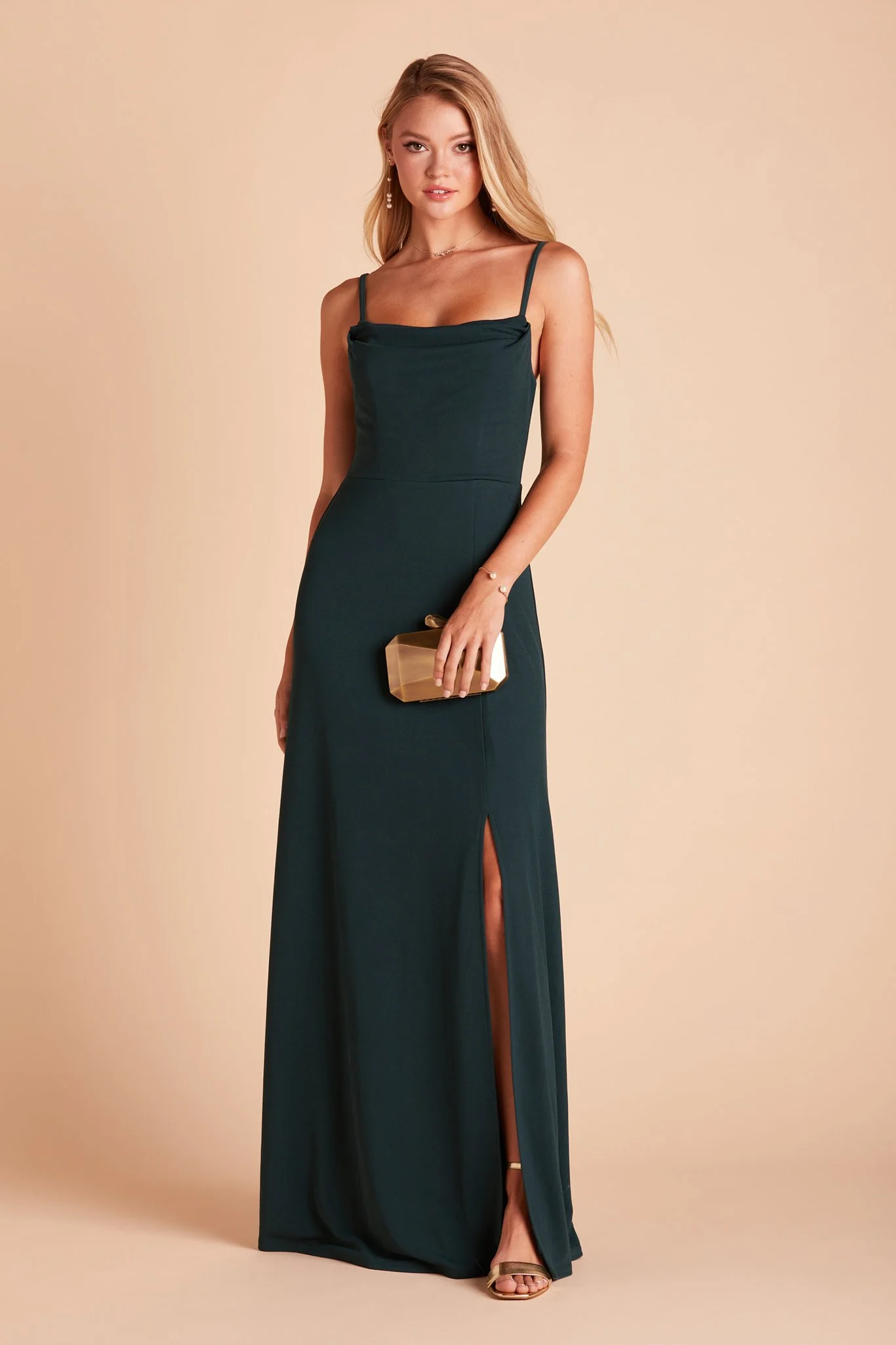 Ash Crepe Dress - Emerald - Image 4
