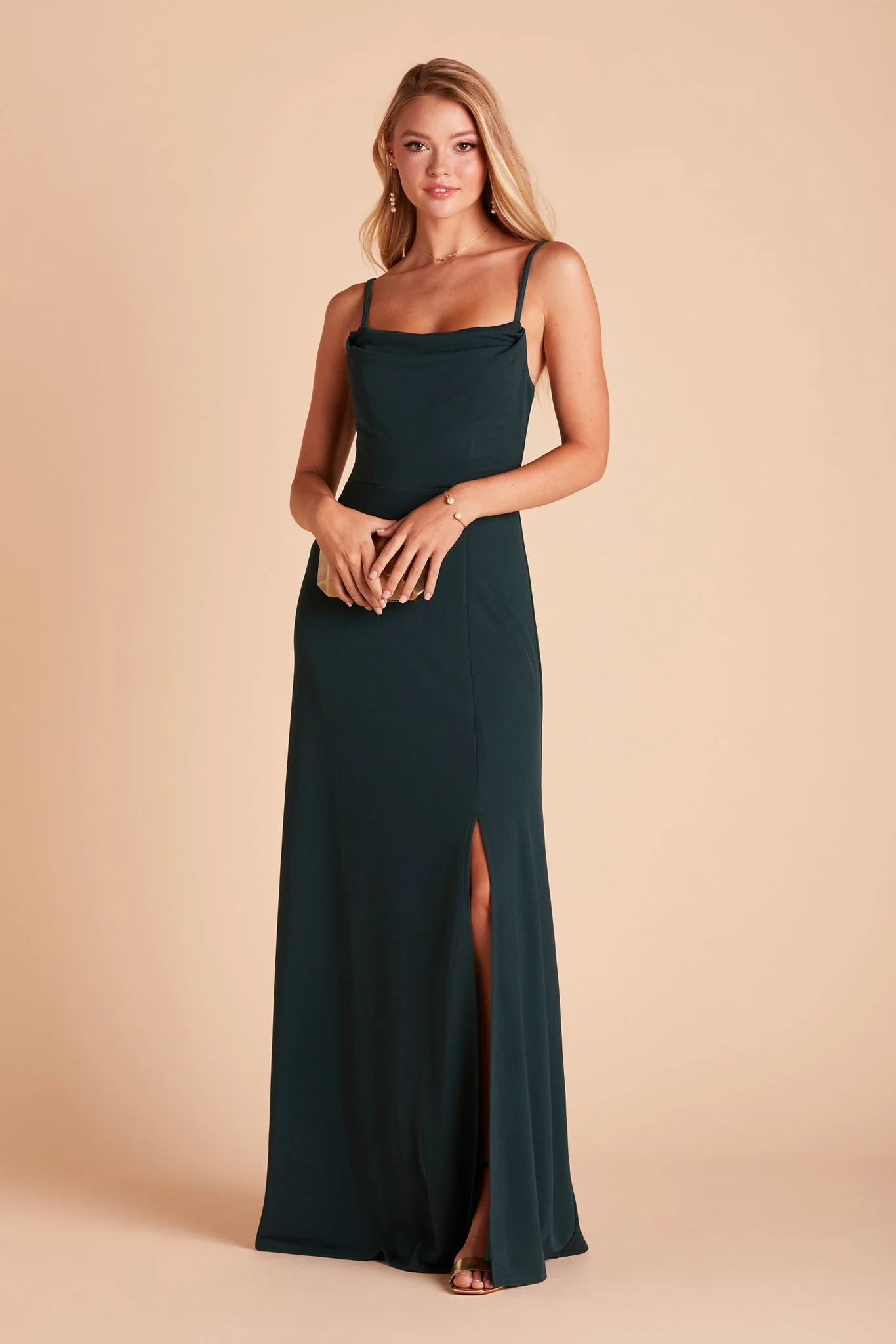 Ash Crepe Dress - Emerald - Image 5