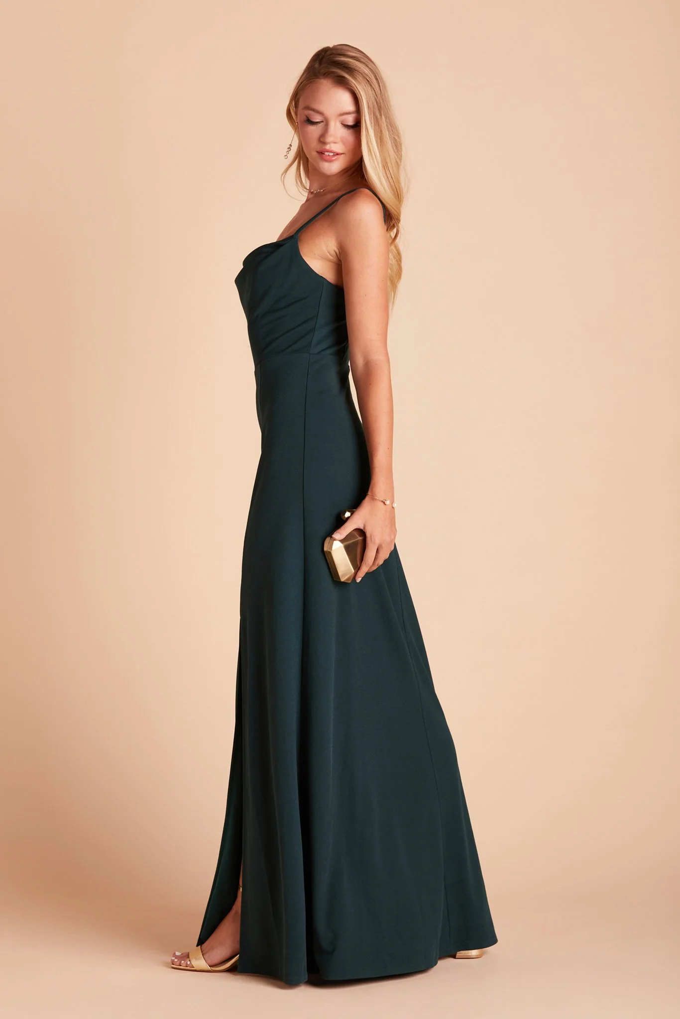 Ash Crepe Dress - Emerald - Image 7