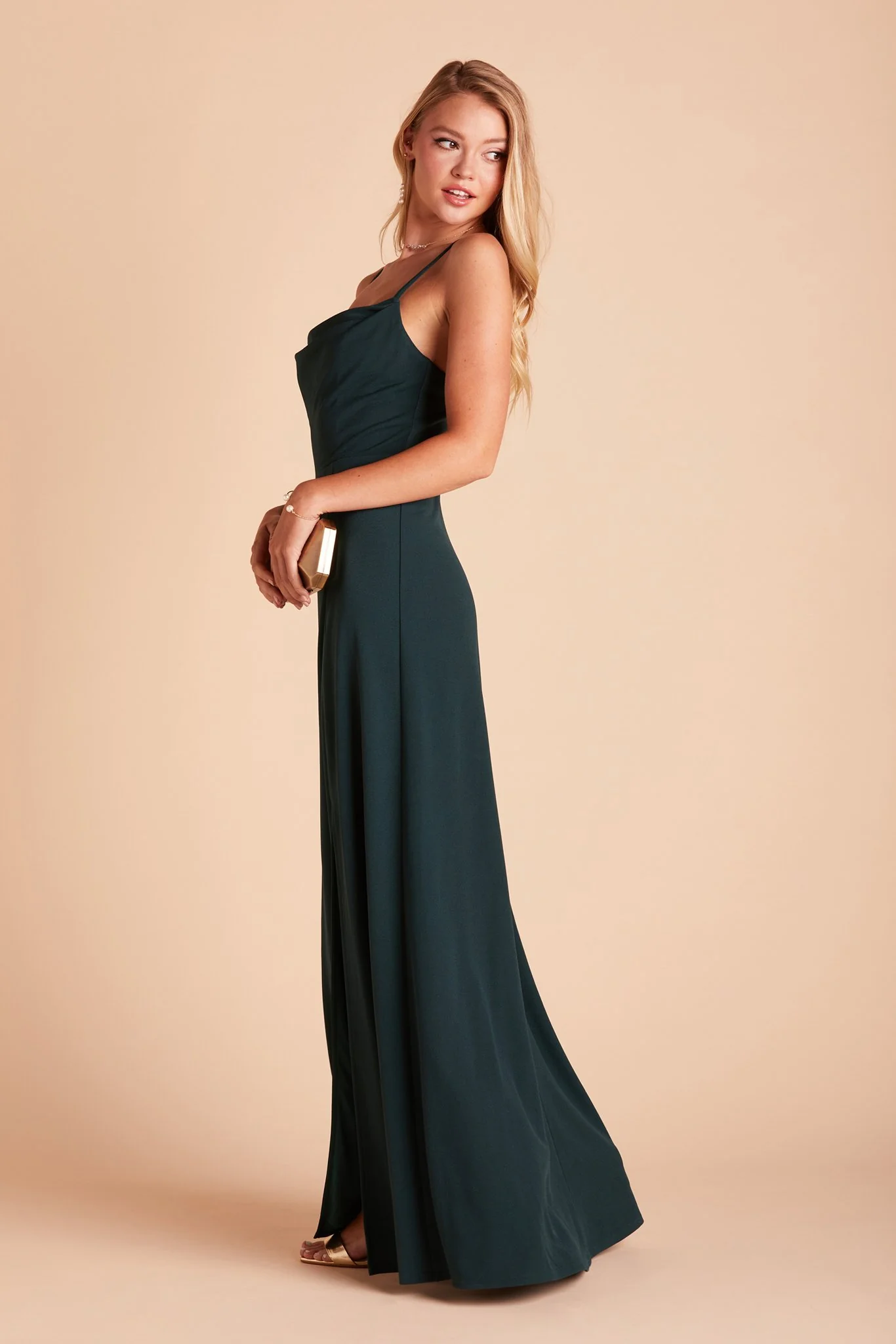 Ash Crepe Dress - Emerald - Image 8