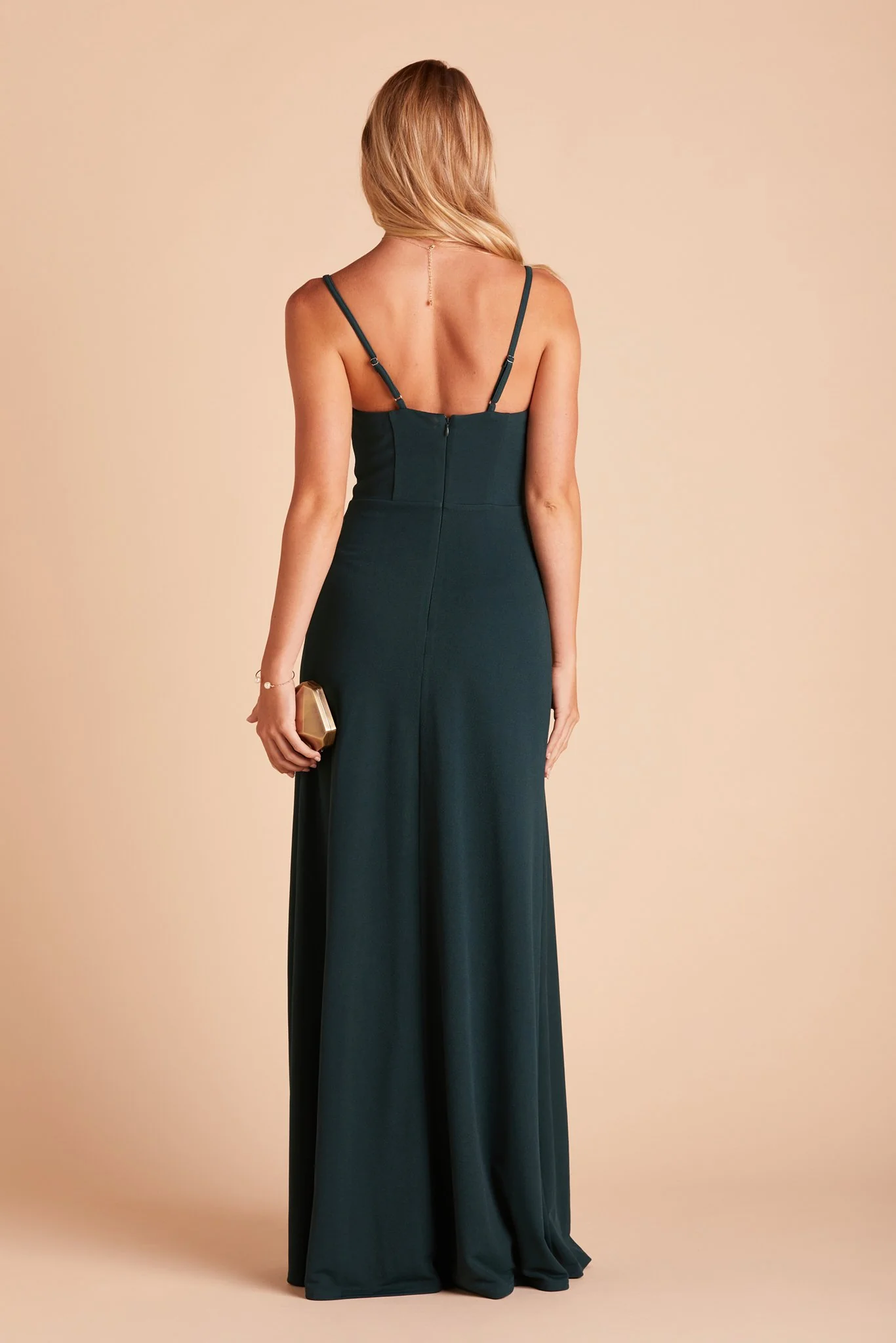 Ash Crepe Dress - Emerald - Image 9