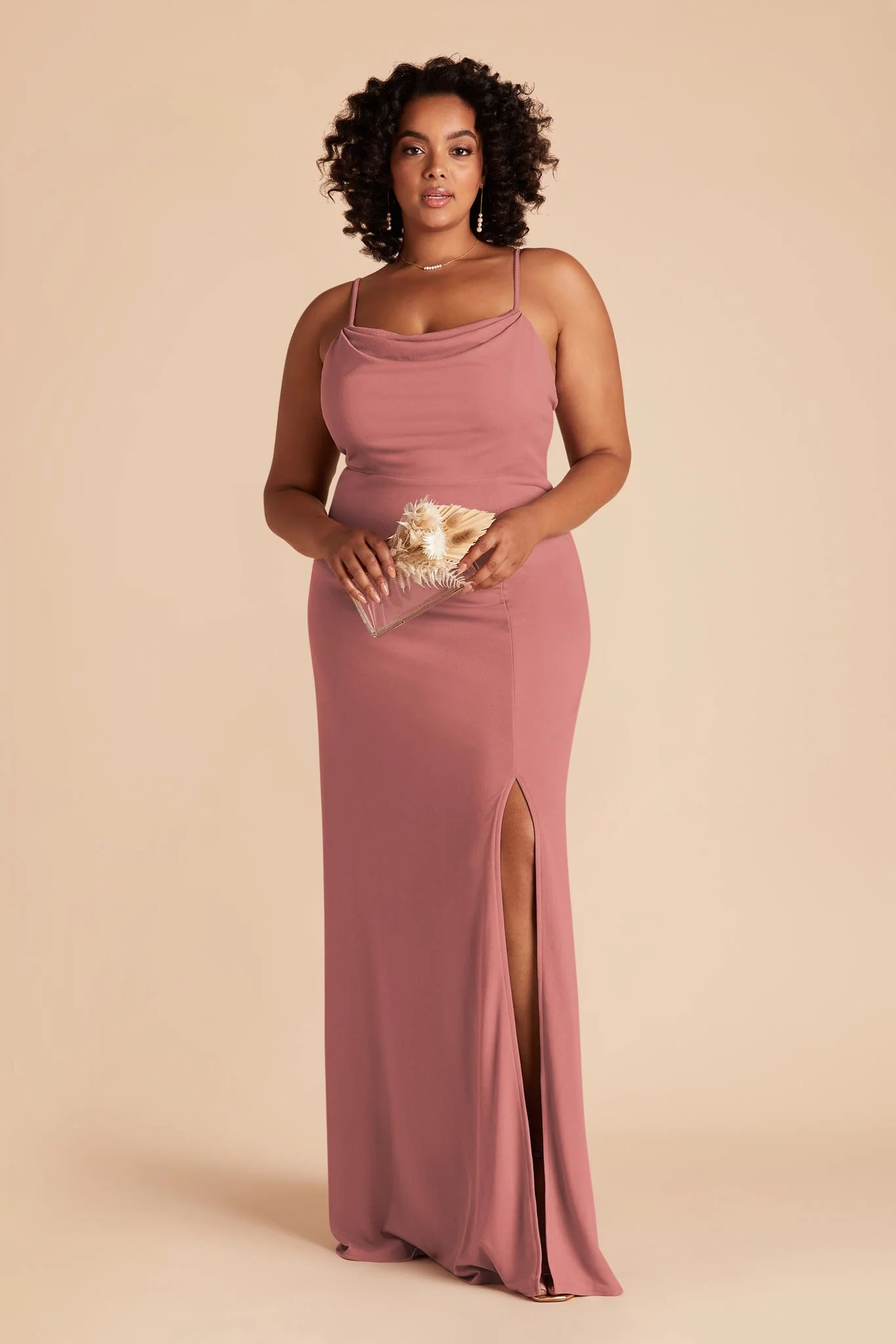 Ash Crepe Dress - Mulberry - Image 9