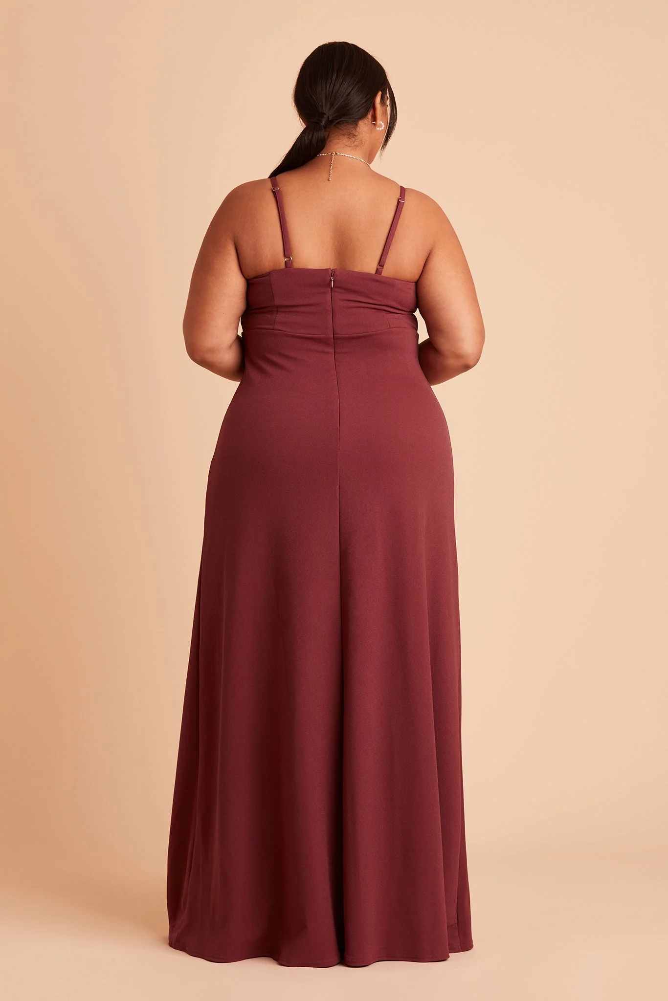 Ash Crepe Dress - Rosewood - Image 12