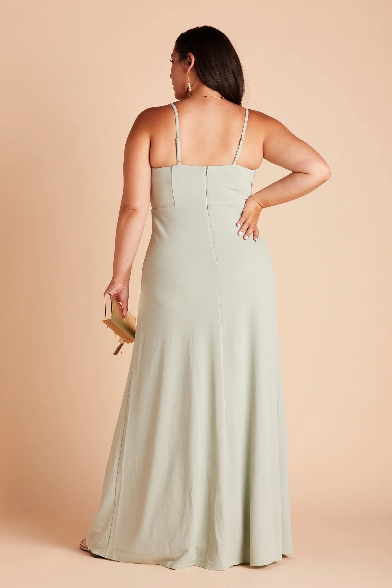 Ash Crepe Dress - Sage - Image 14
