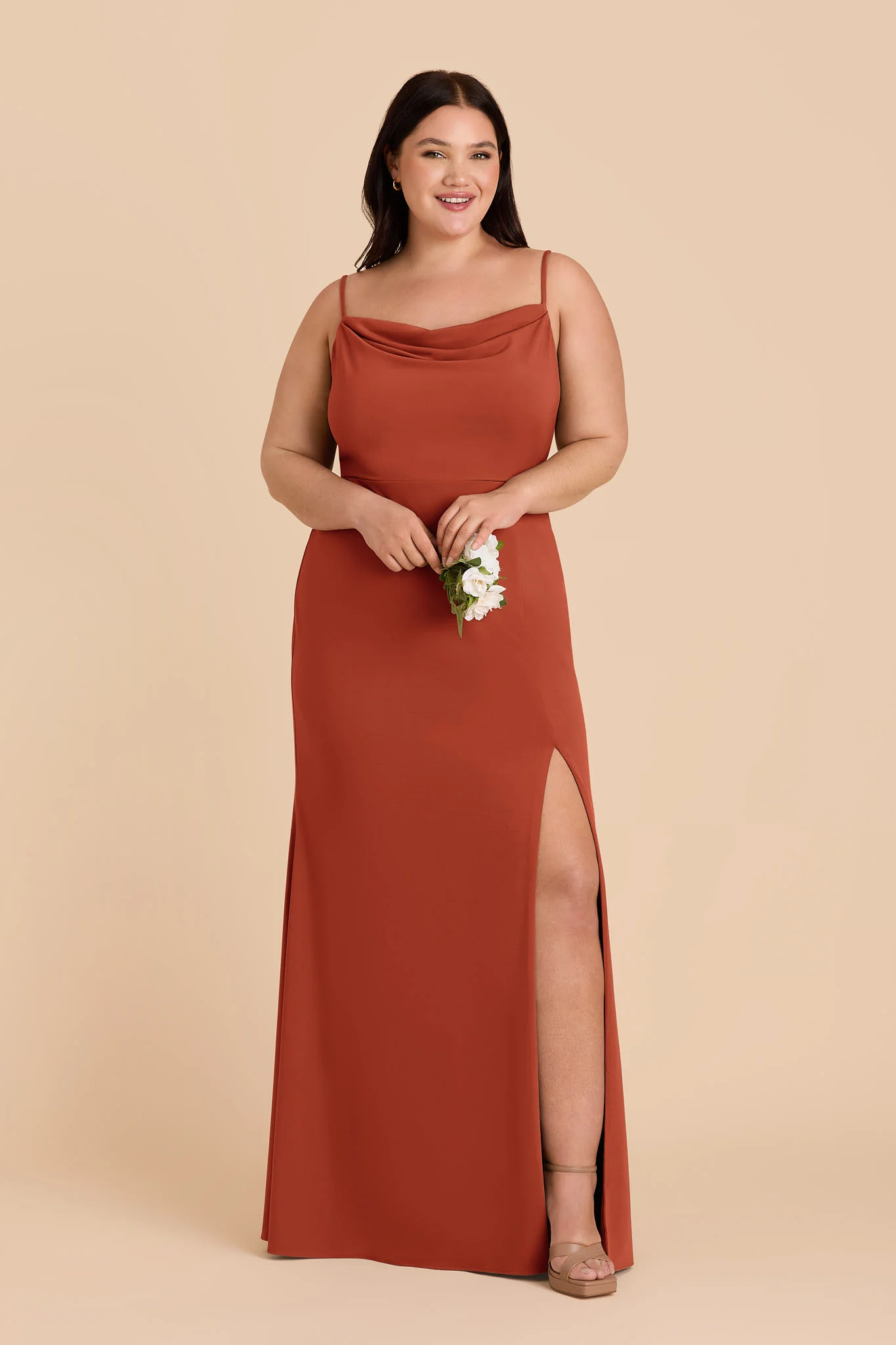Ash Luxe Stretch Knit Dress - Auburn - Image 2