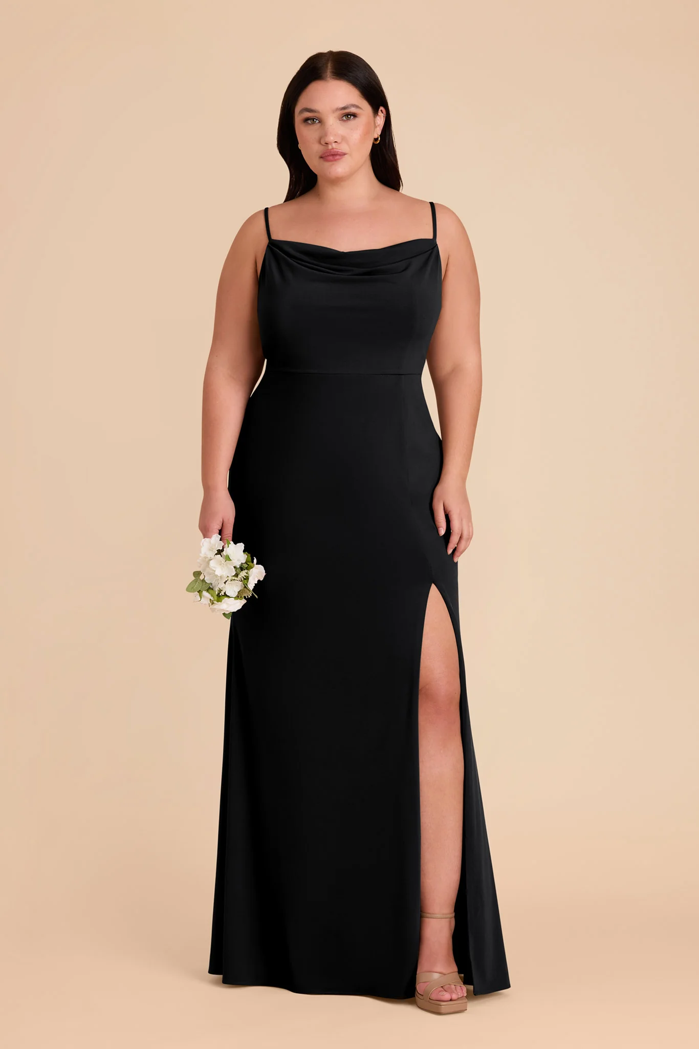 Ash Luxe Stretch Knit Dress - Black - Image 2