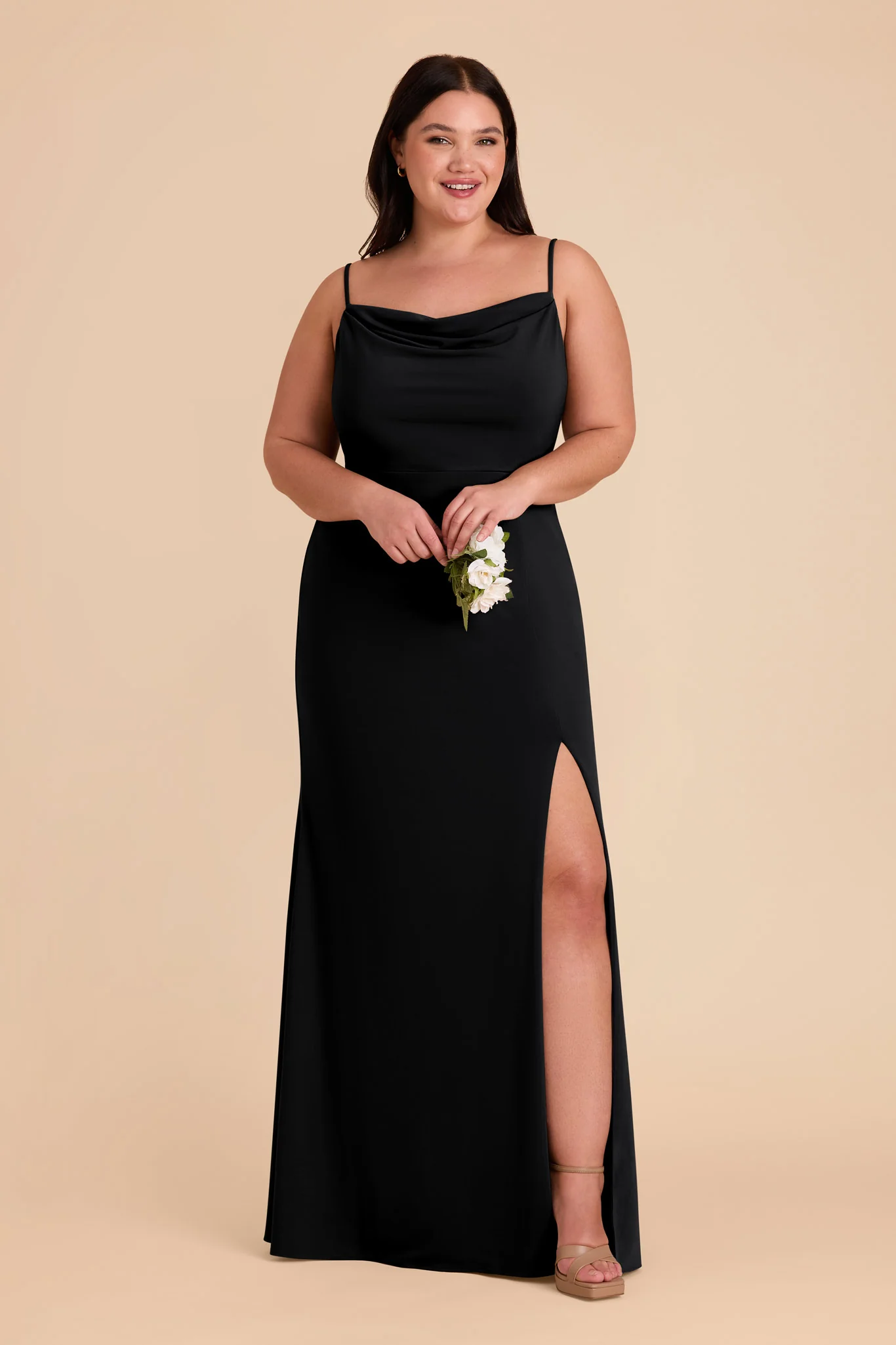 Ash Luxe Stretch Knit Dress - Black - Image 8