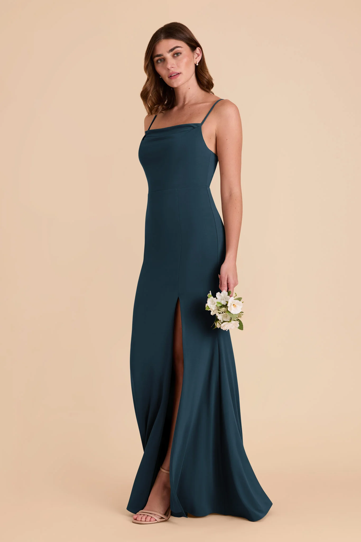Ash Luxe Stretch Knit Dress - Dark Teal - Image 5
