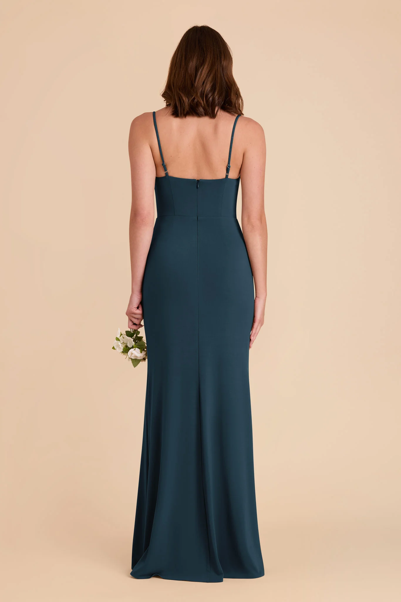 Ash Luxe Stretch Knit Dress - Dark Teal - Image 7